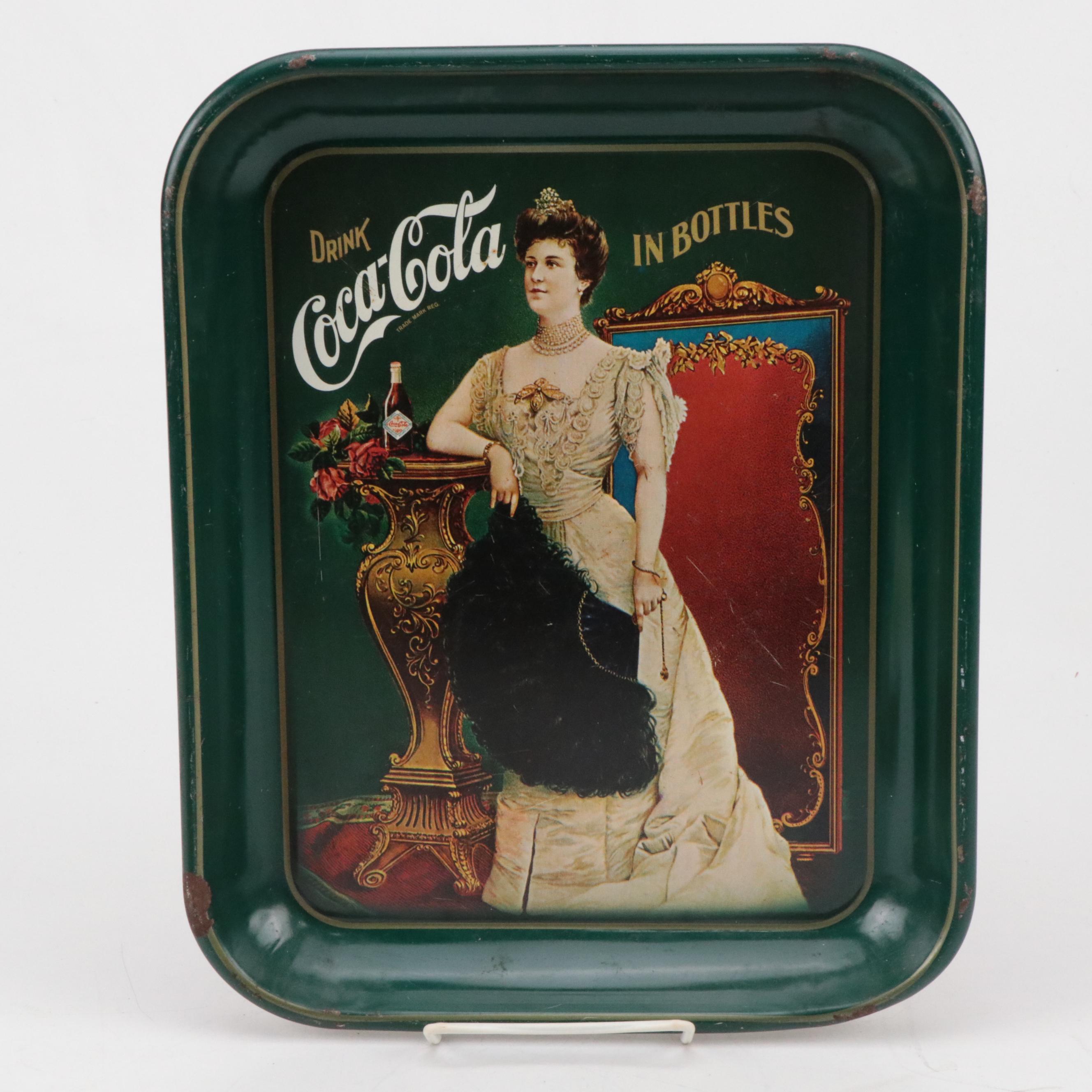 Replica Coca Cola Tip Trays and Reprinted Marilyn Monroe 1957 Calendar