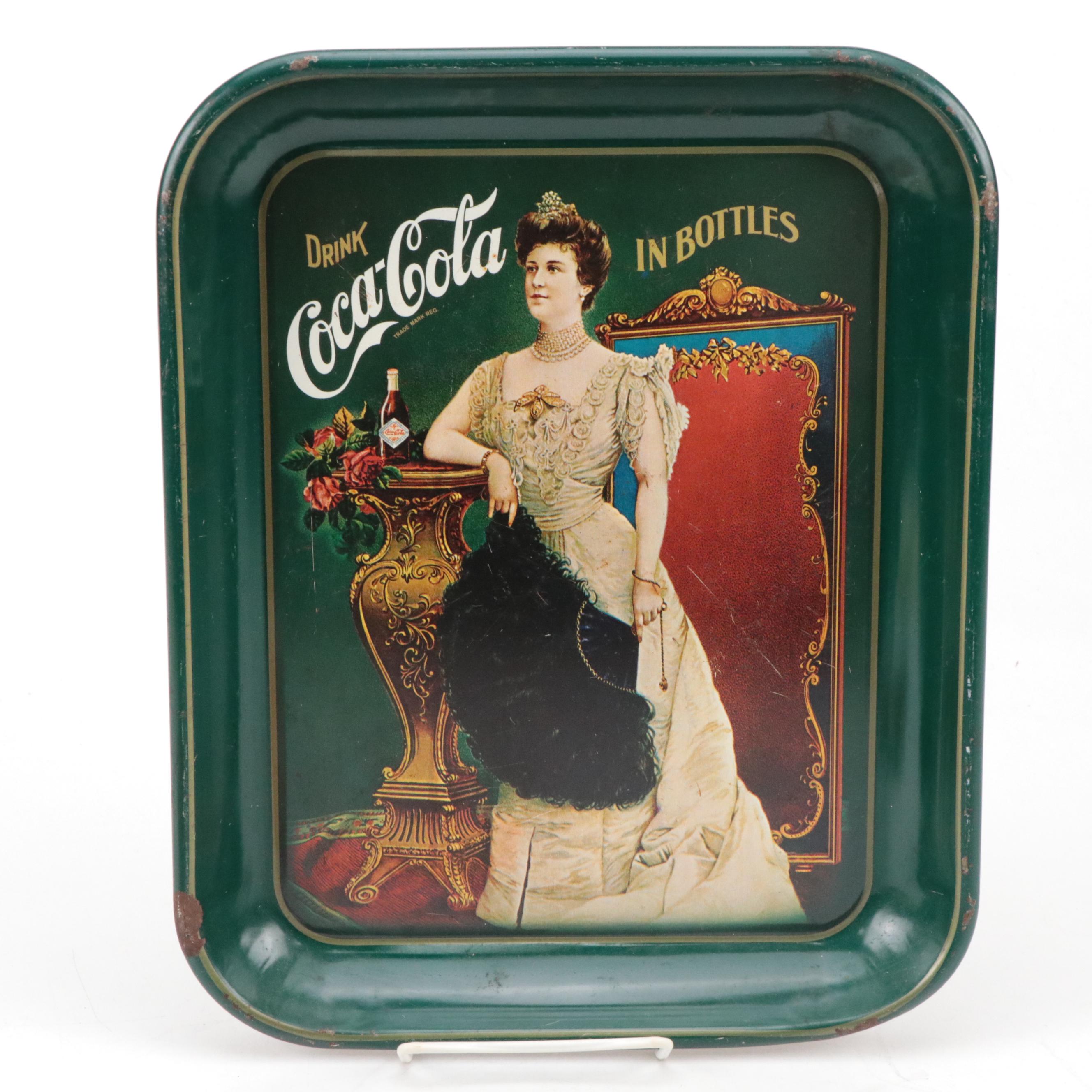 Replica Coca Cola Tip Trays and Reprinted Marilyn Monroe 1957 Calendar