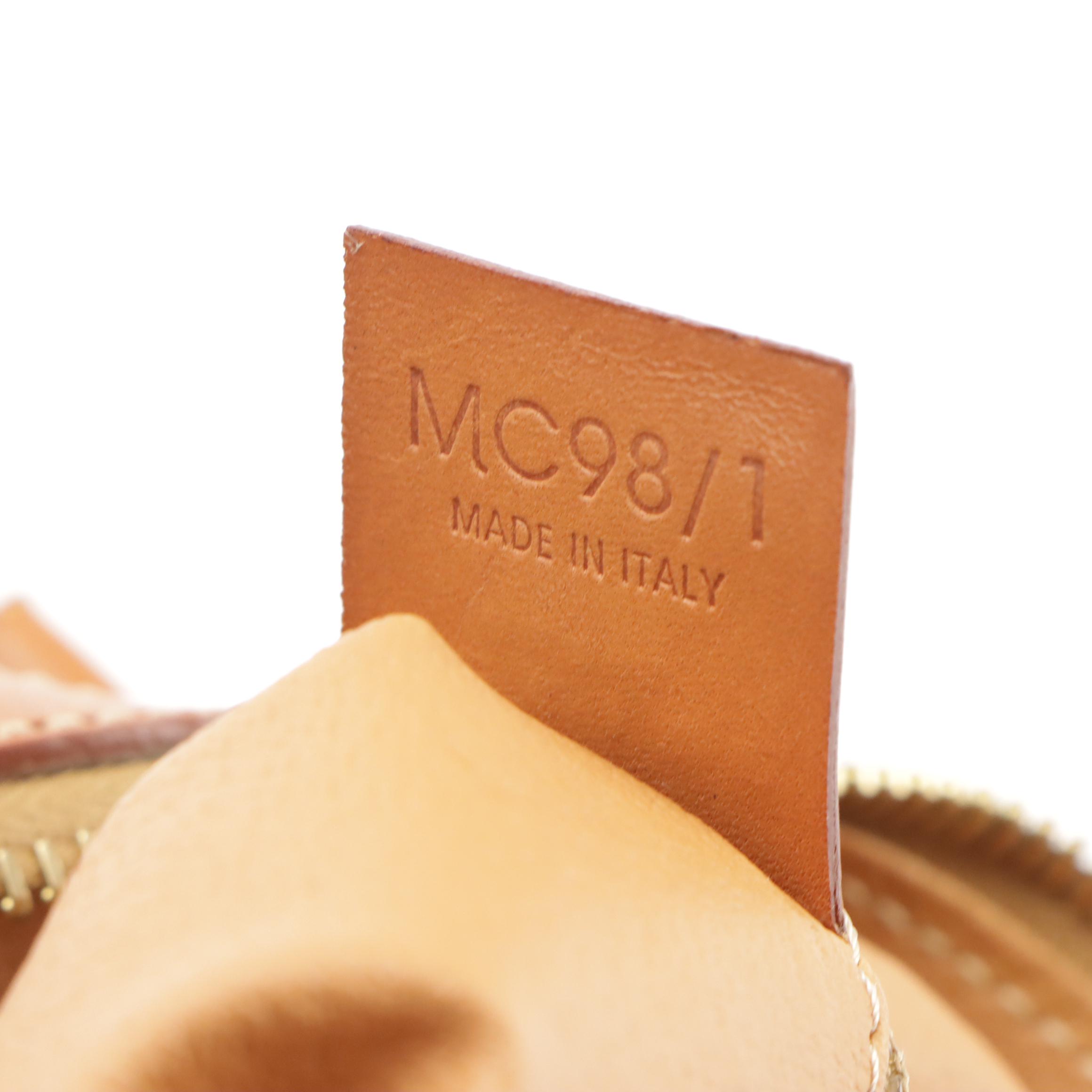 Celine Boston Bag in Brown Macadam Canvas and Leather