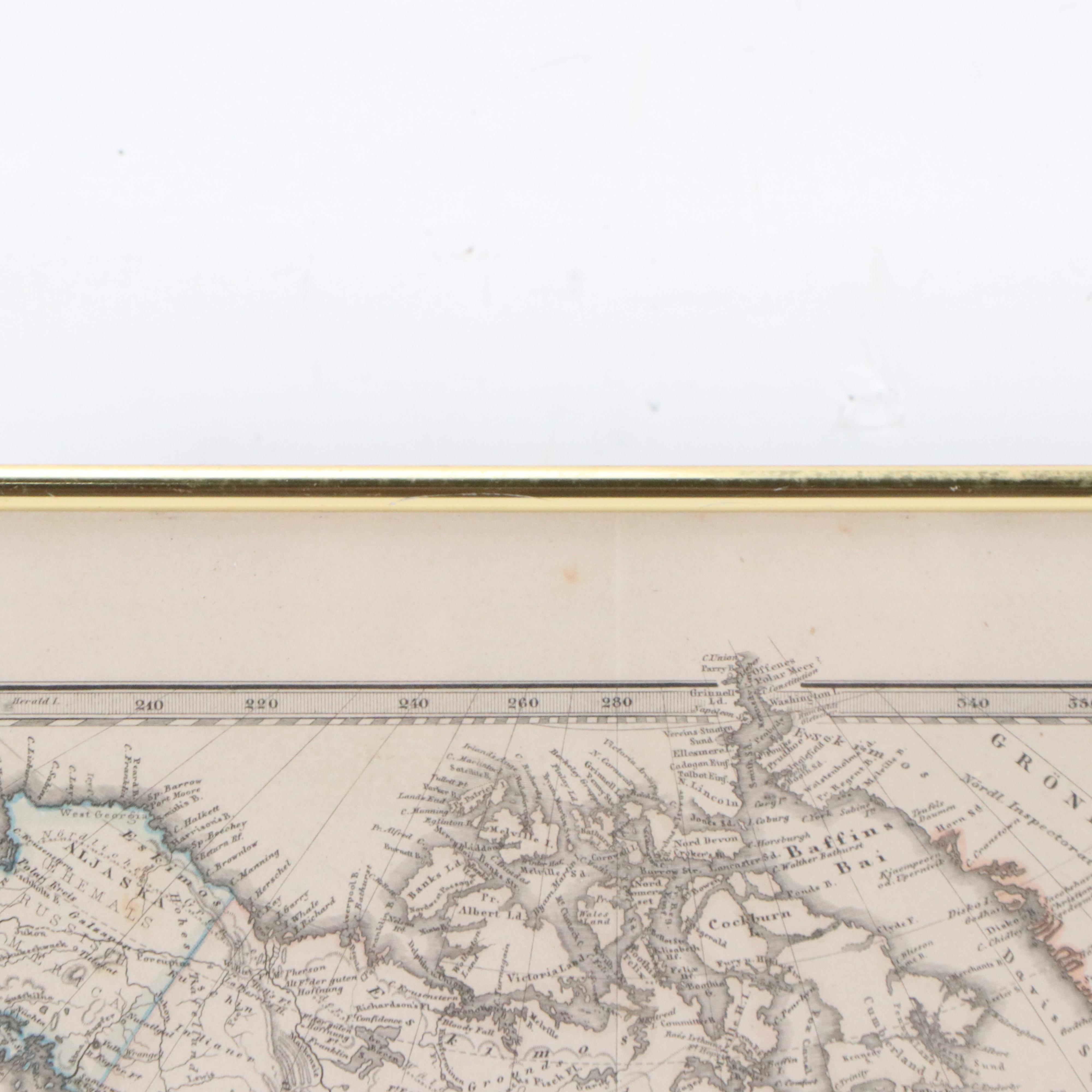 Friedrich Von Stülpnagel German Map "Nord-America"