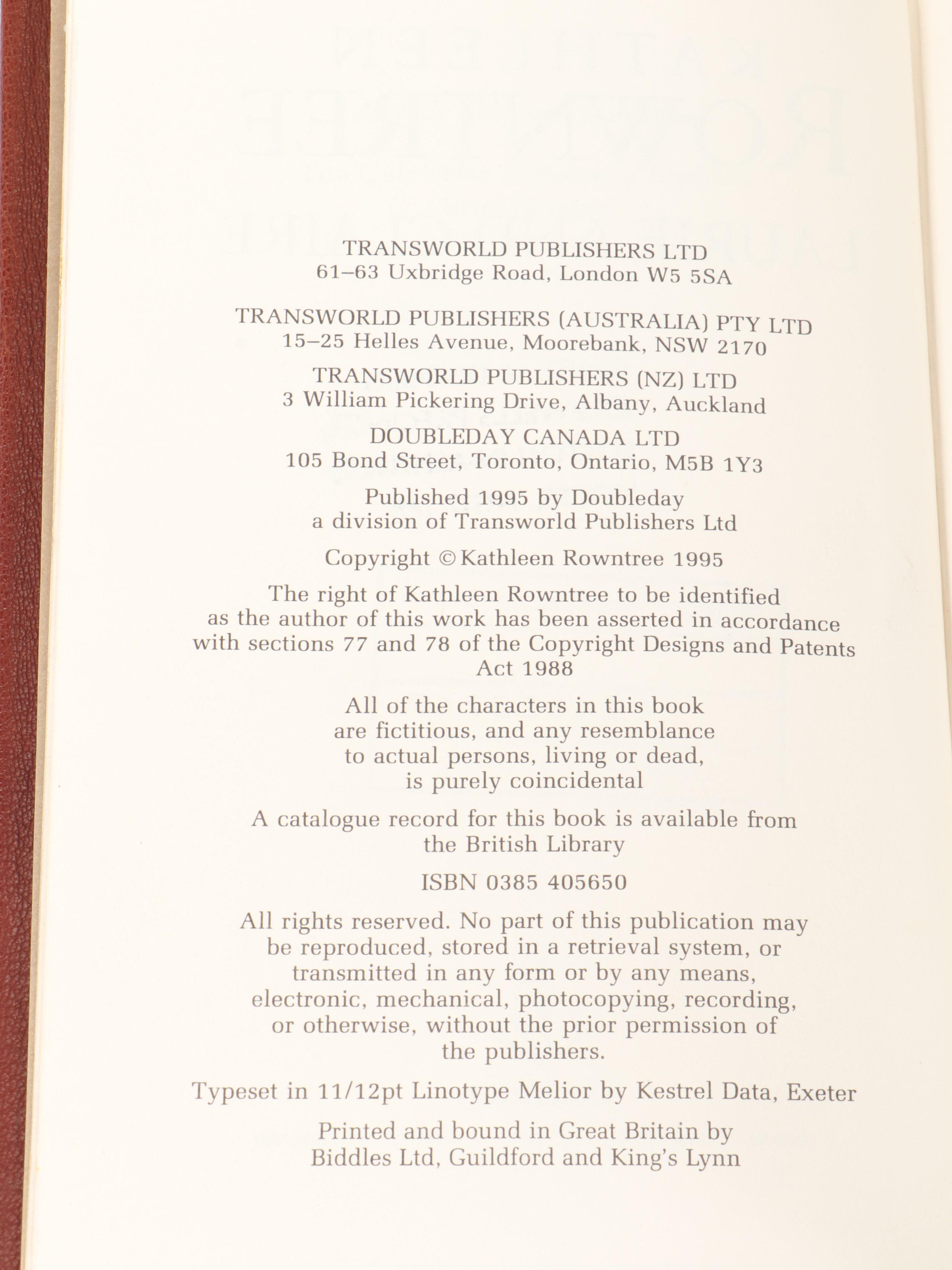 Rebound Fiction Books Including First Edition "Scarpetta" by Patricia Cornwell
