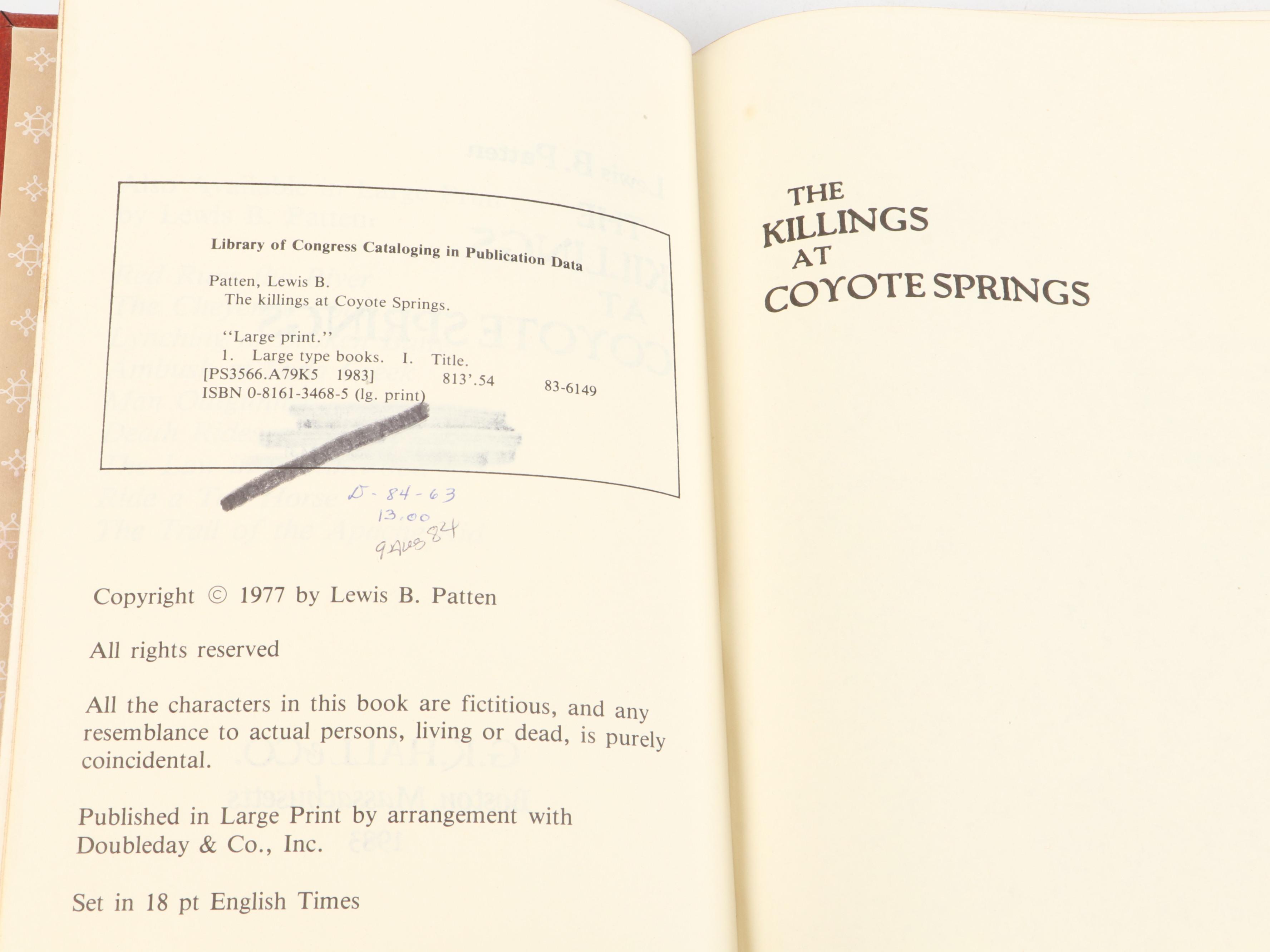 Rebound Fiction Books Including First Edition "Scarpetta" by Patricia Cornwell