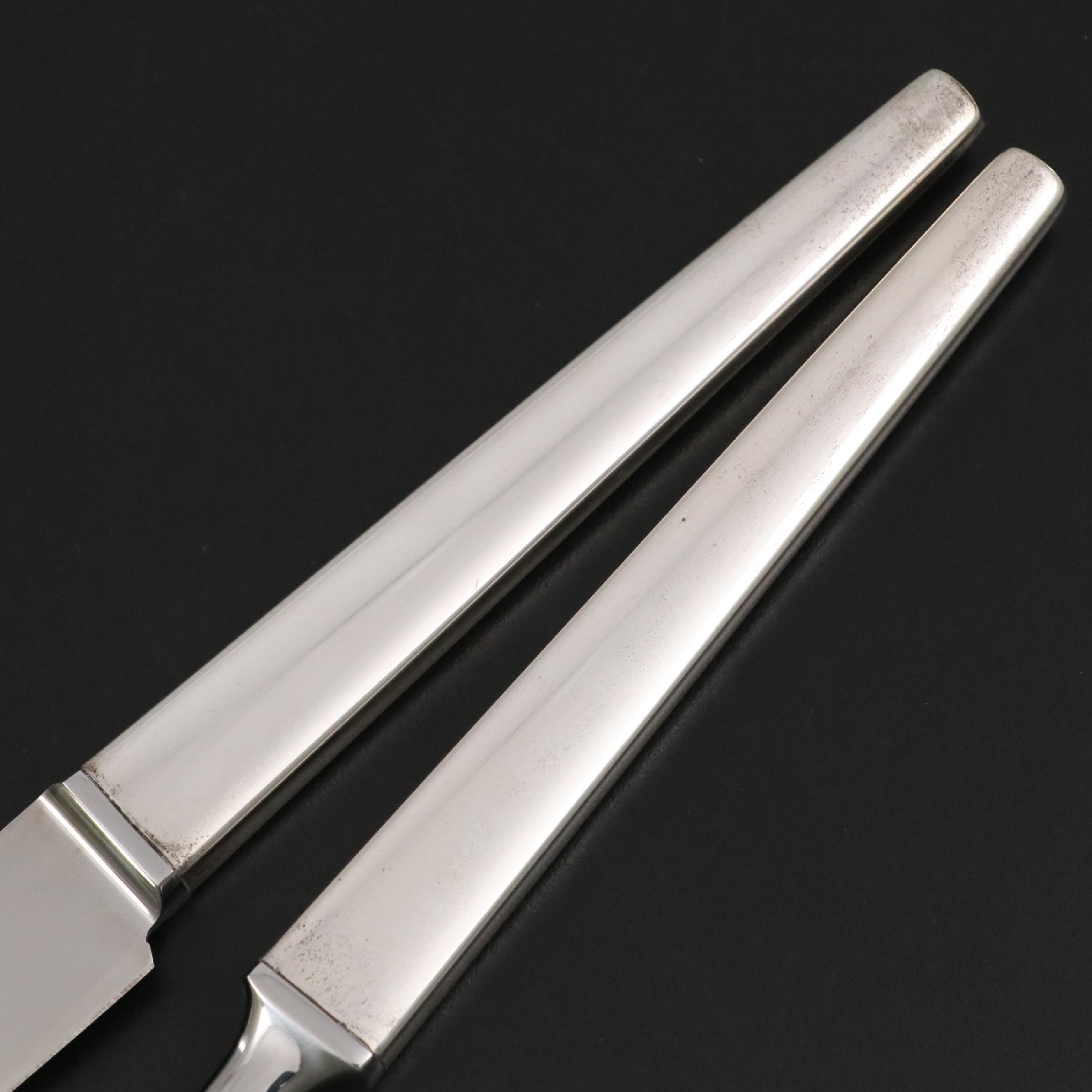 Georg Jensen "Caravelle" Sterling Handled Carving Set in Case