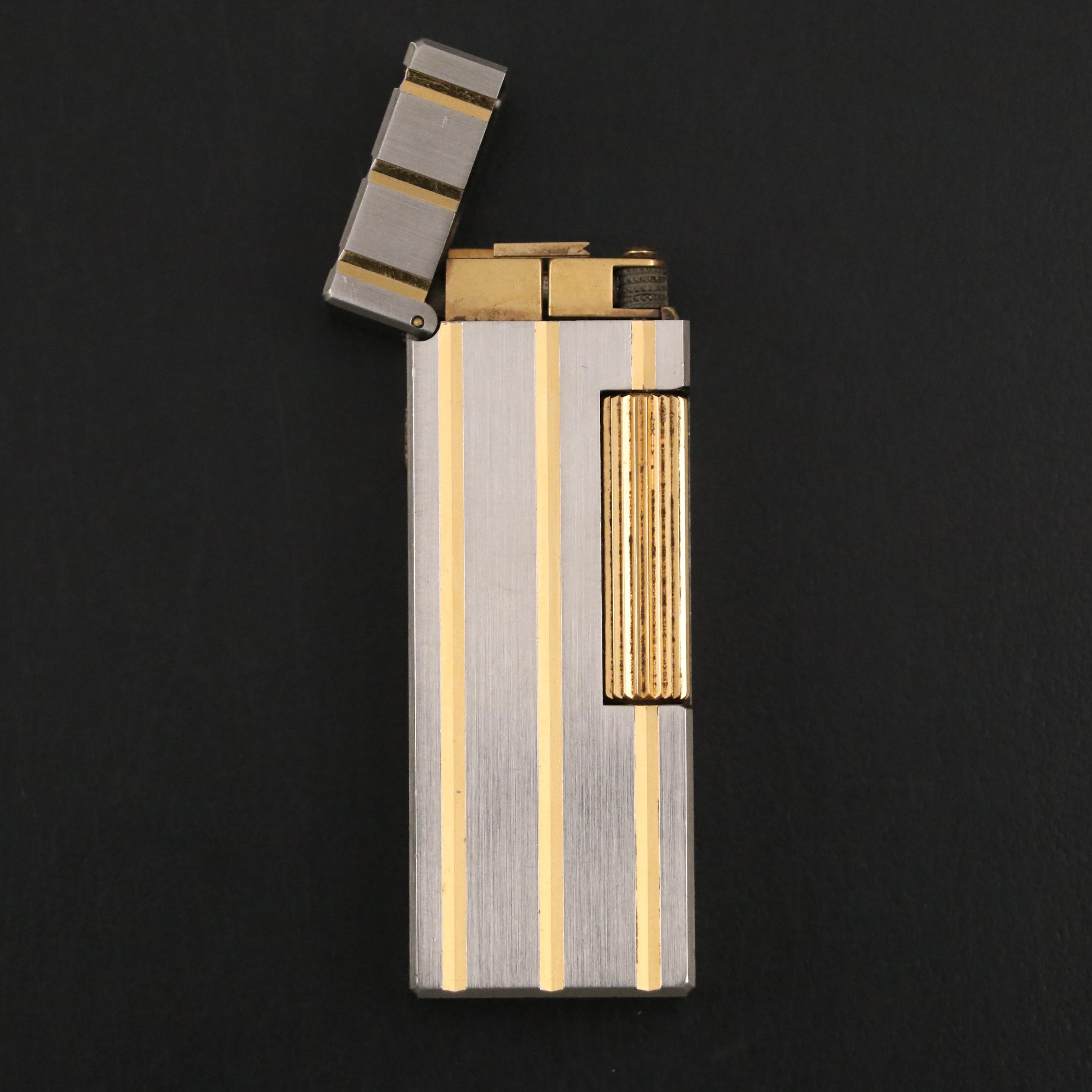 Swiss Dunhill Two-Tone Metal Rollagas Lighter