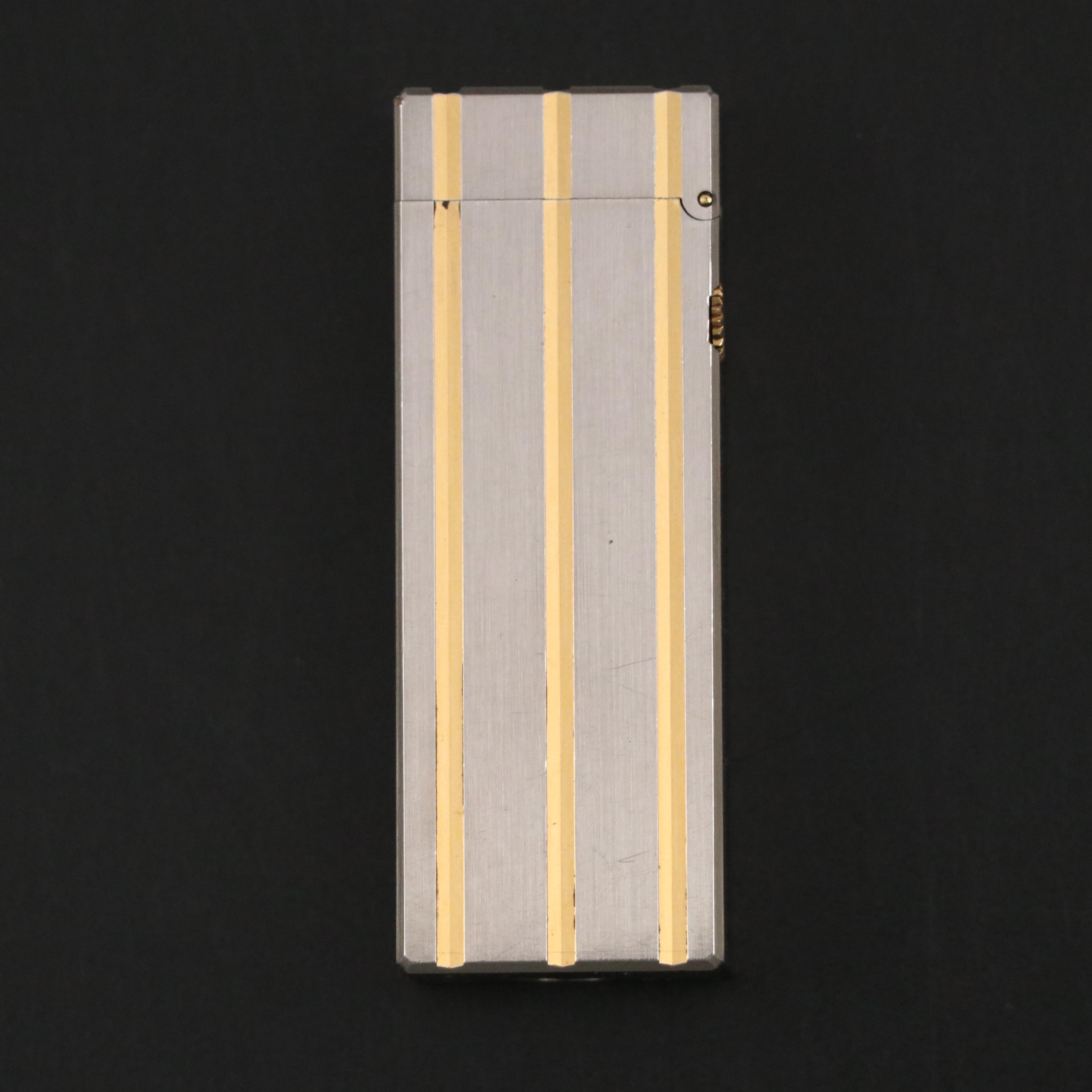 Swiss Dunhill Two-Tone Metal Rollagas Lighter