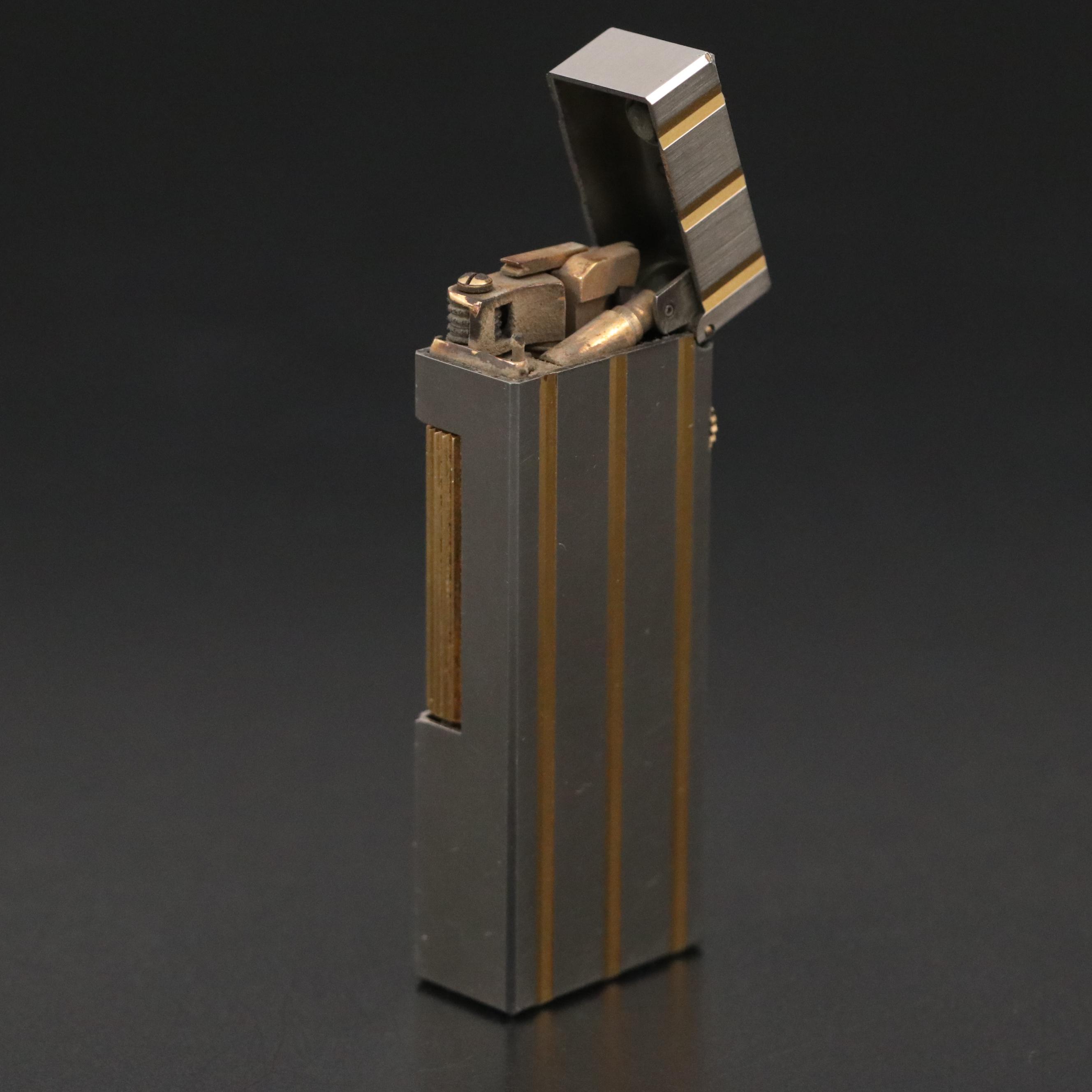 Swiss Dunhill Two-Tone Metal Rollagas Lighter