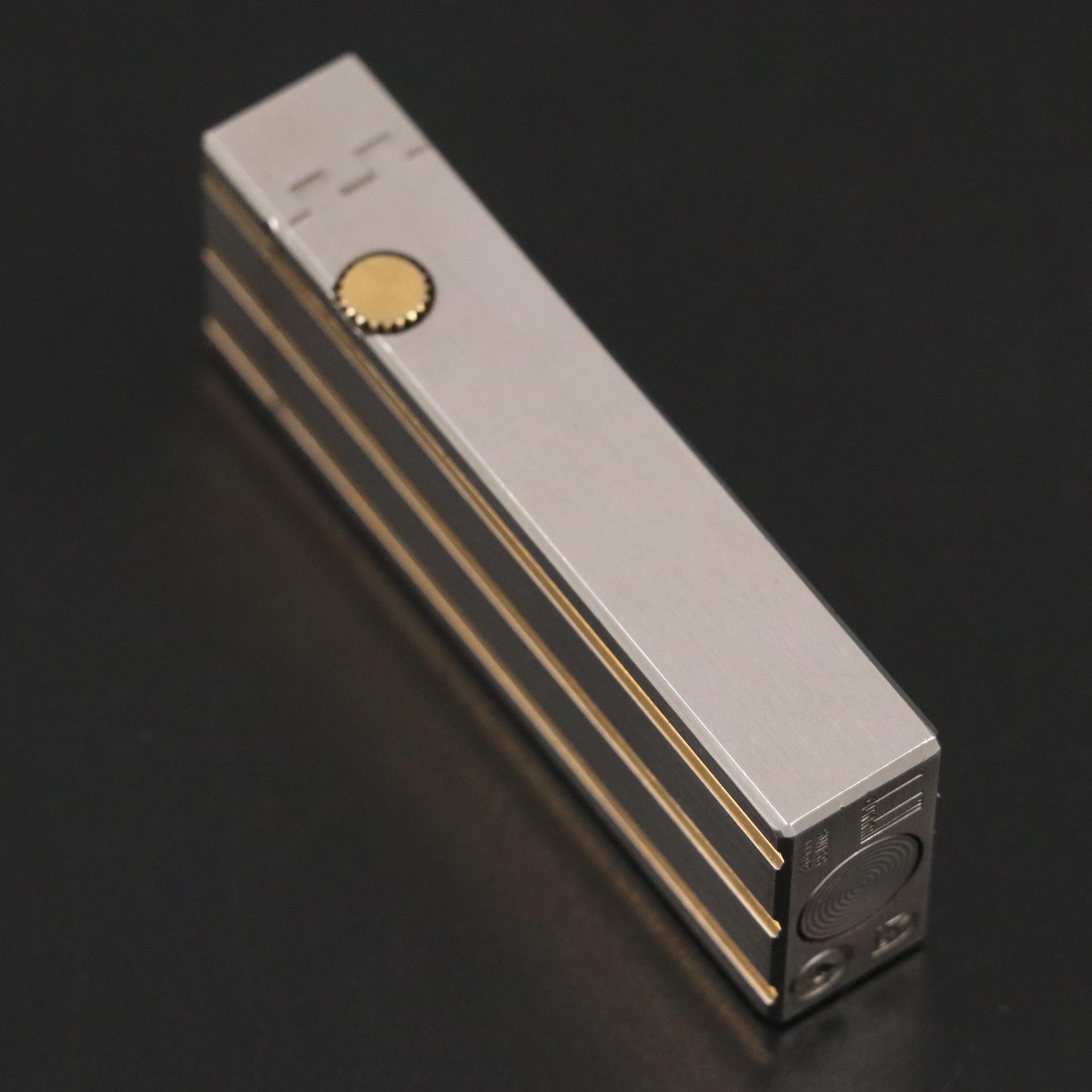 Swiss Dunhill Two-Tone Metal Rollagas Lighter