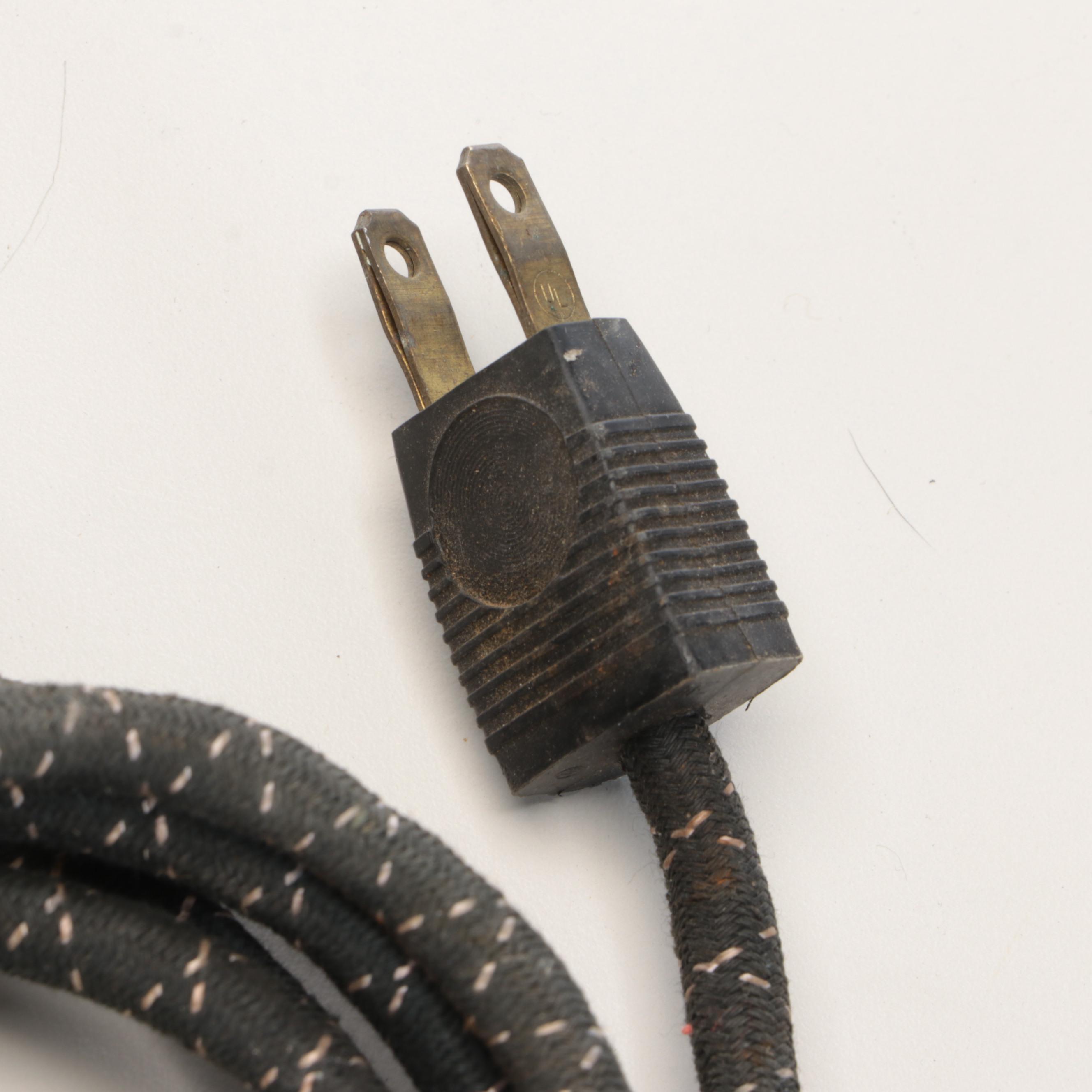 General Electric "Pancake" Brass Blade Oscillating Fan, c. 1904