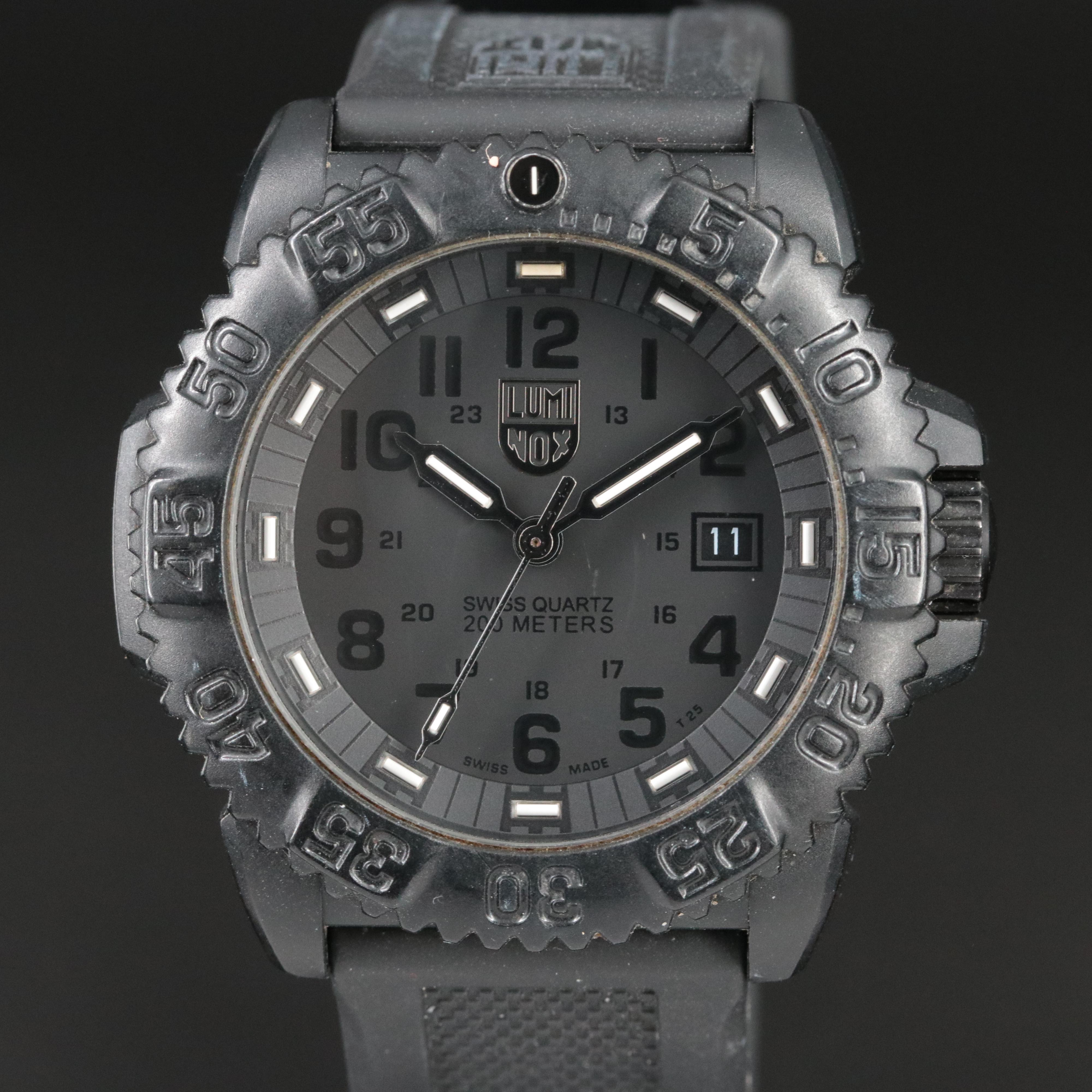 Lumi Nox Microtec Illuminated Hour Markers and Hands Watch
