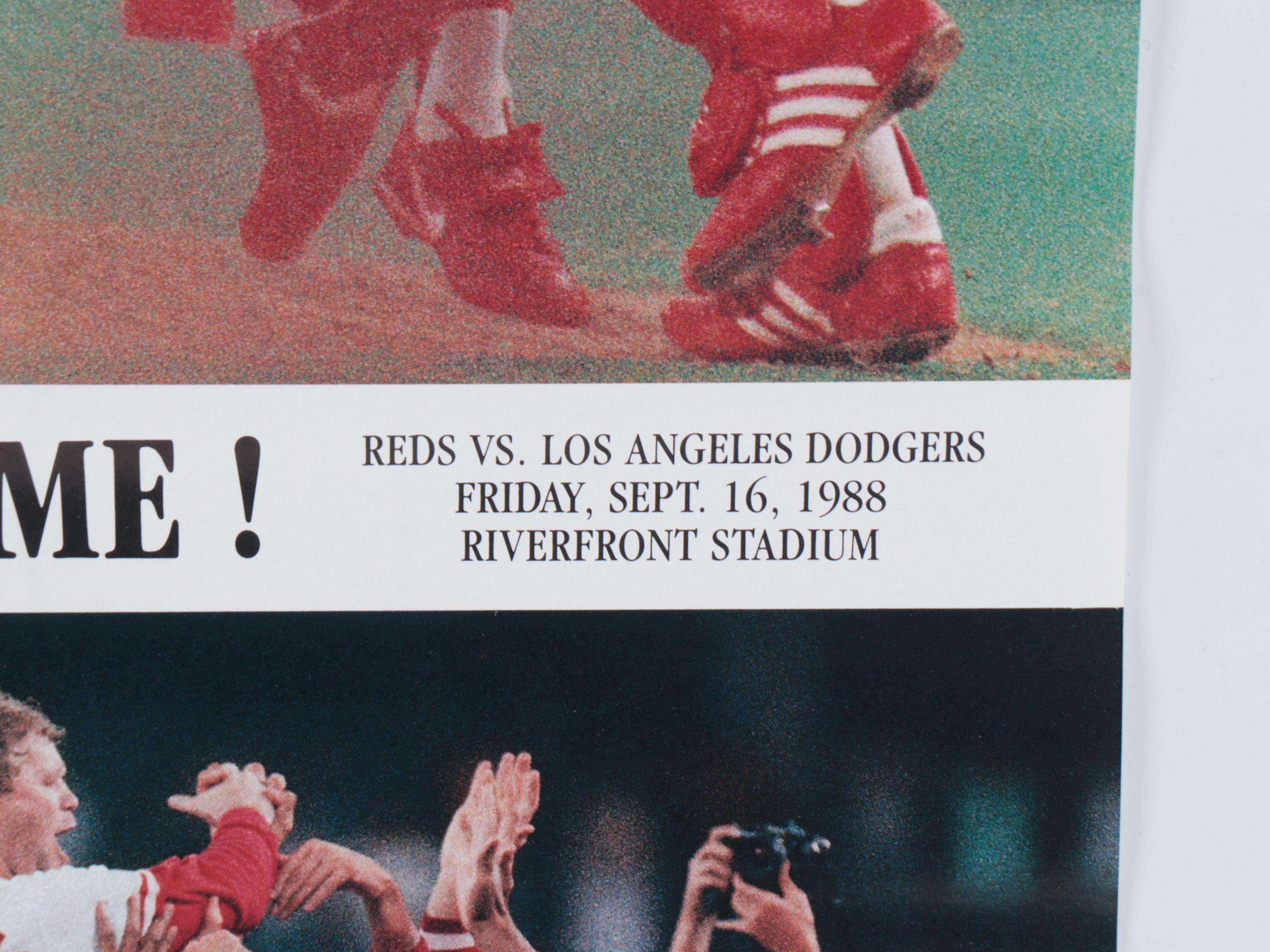 Cincinnati Reds Posters and Mini Bat Featuring Pete Rose and More