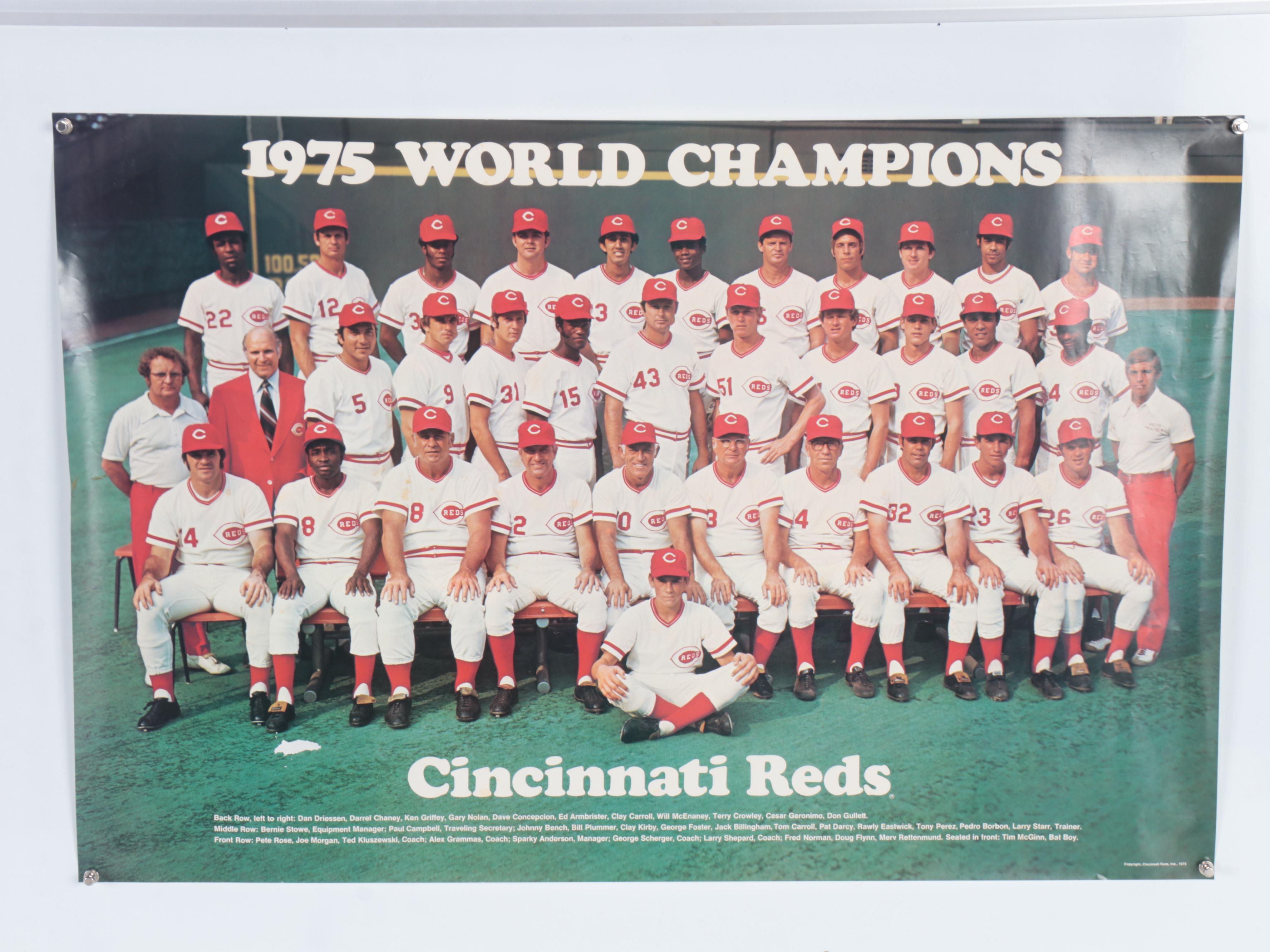 Cincinnati Reds Posters and Mini Bat Featuring Pete Rose and More