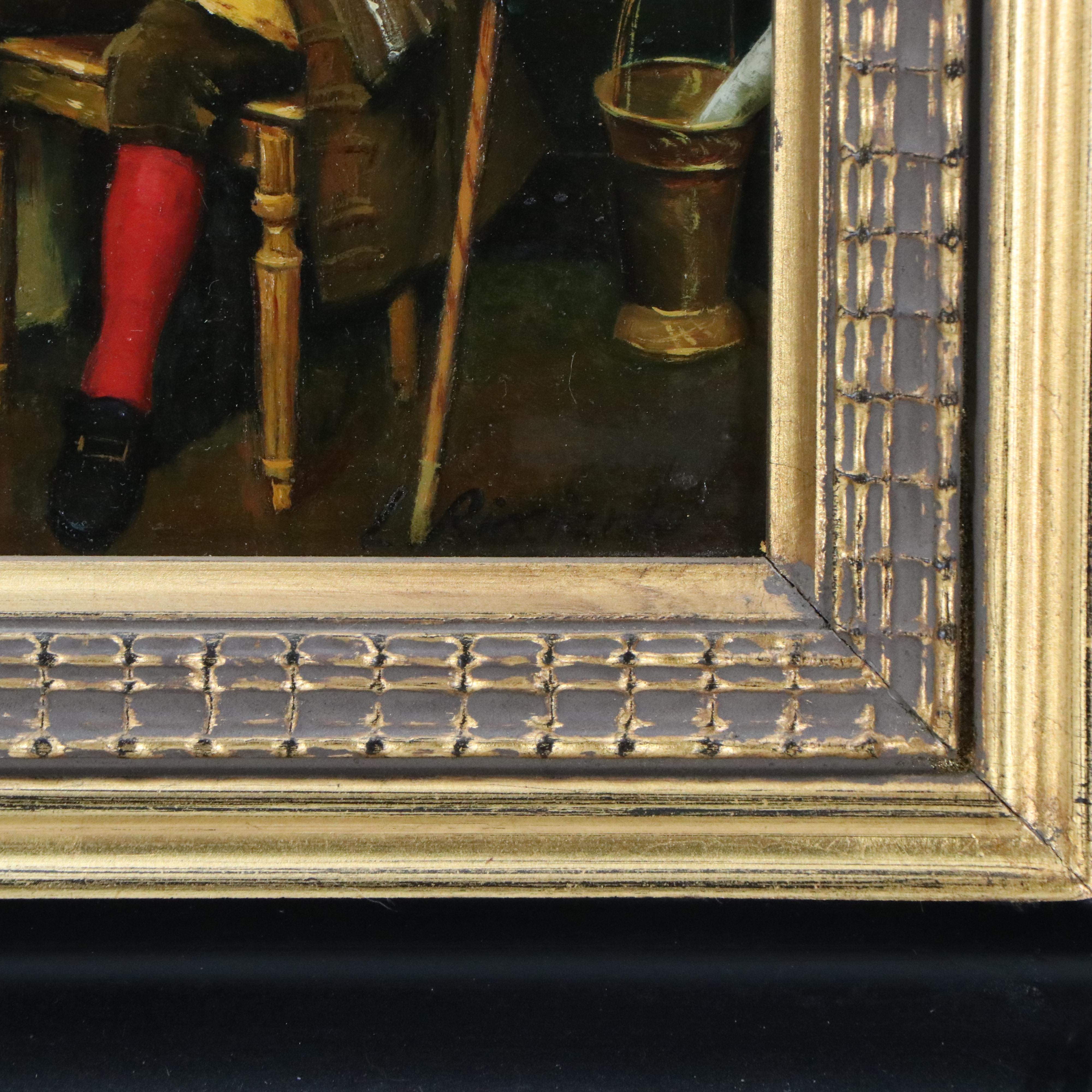 L. Ricciardo After Anatole de Meester "The Connoisseur," 20th Century