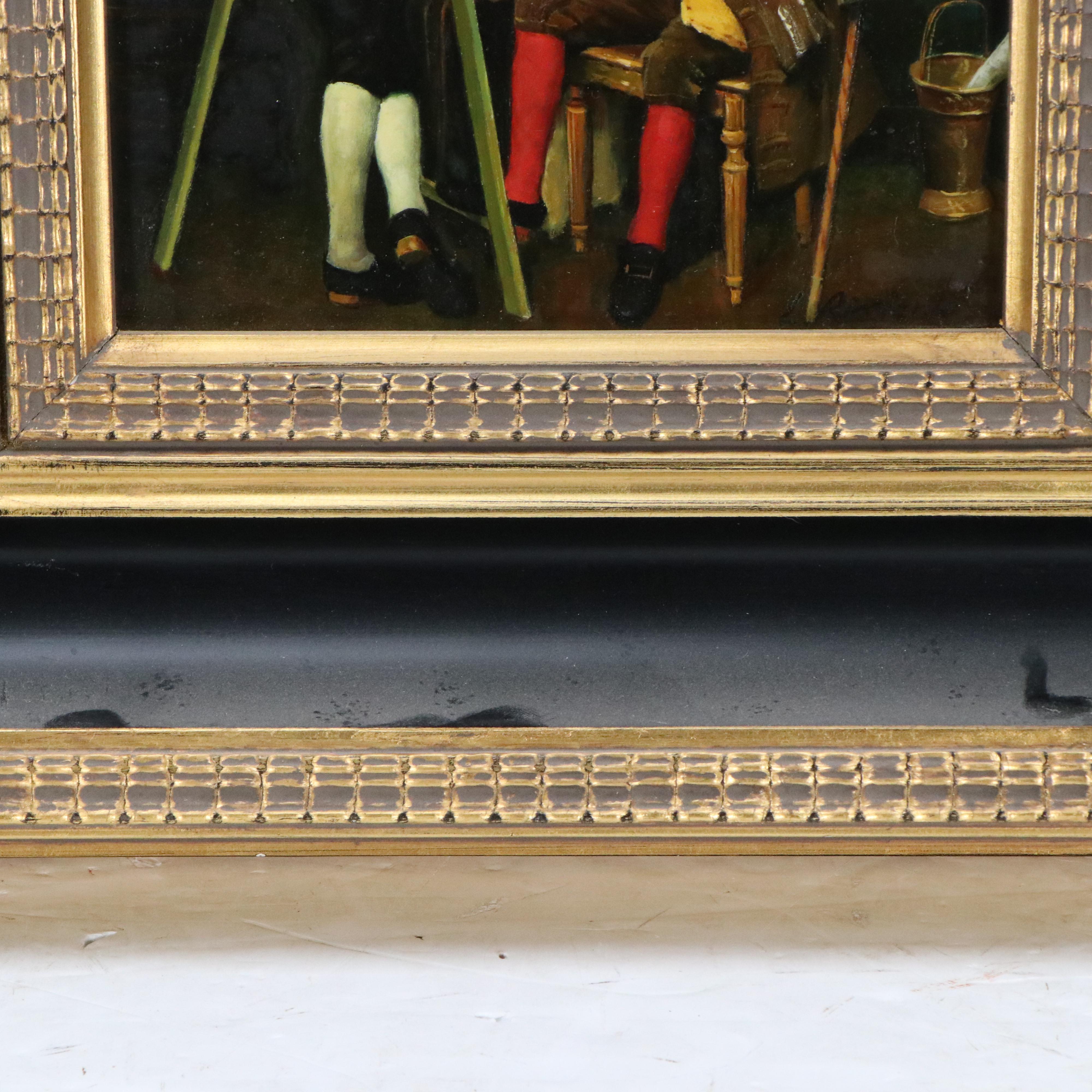 L. Ricciardo After Anatole de Meester "The Connoisseur," 20th Century