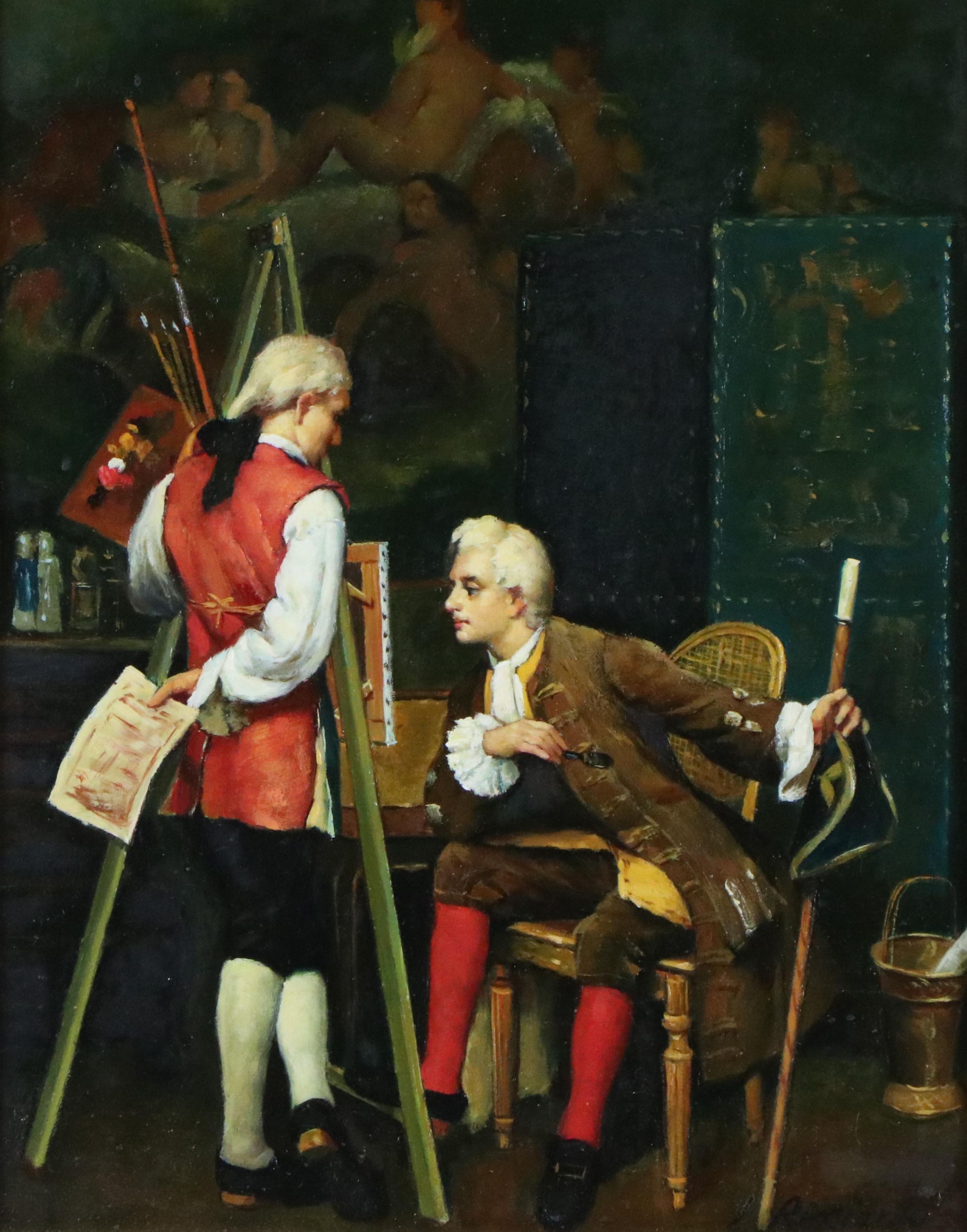 L. Ricciardo After Anatole de Meester "The Connoisseur," 20th Century