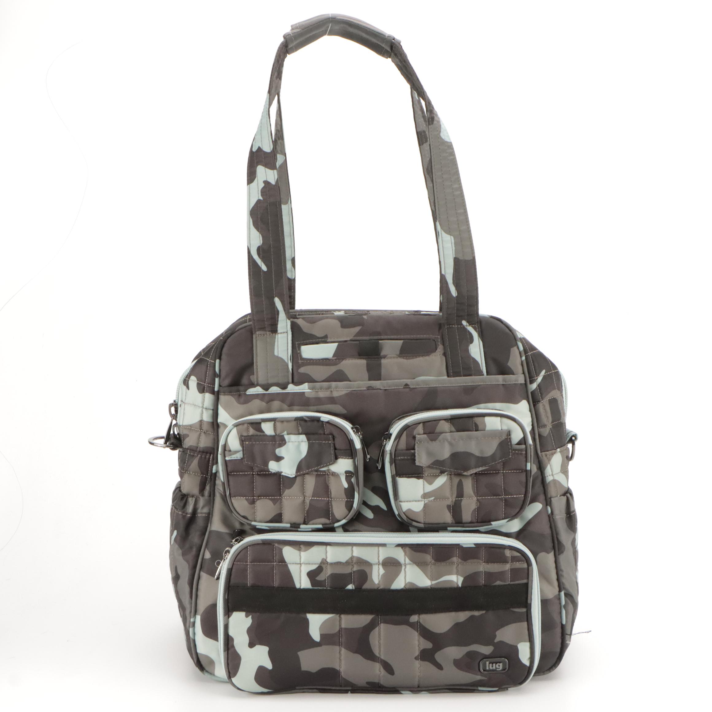 Lug Camo Nylon Overnight Tote, Talbots Buffalo Check Bag, Chelsea 28 Leather Bag