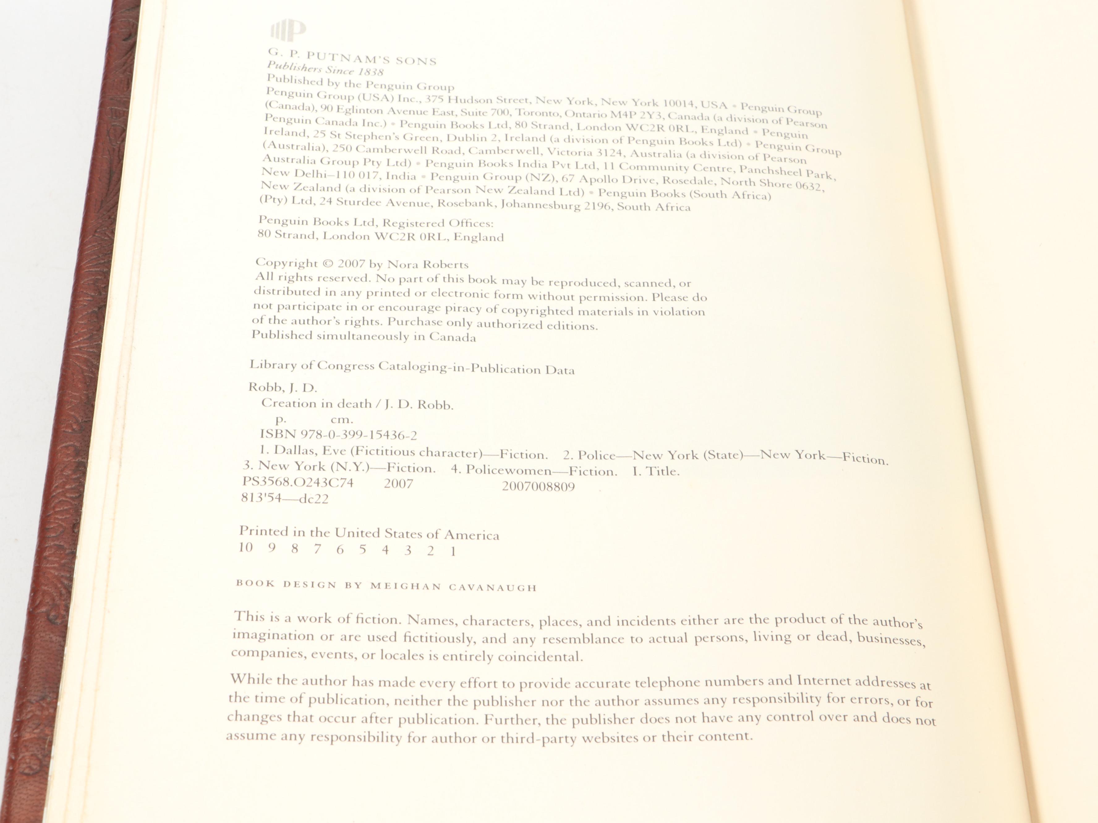 Rebound Fiction Books Including First Edition "Tribute" by Nora Roberts