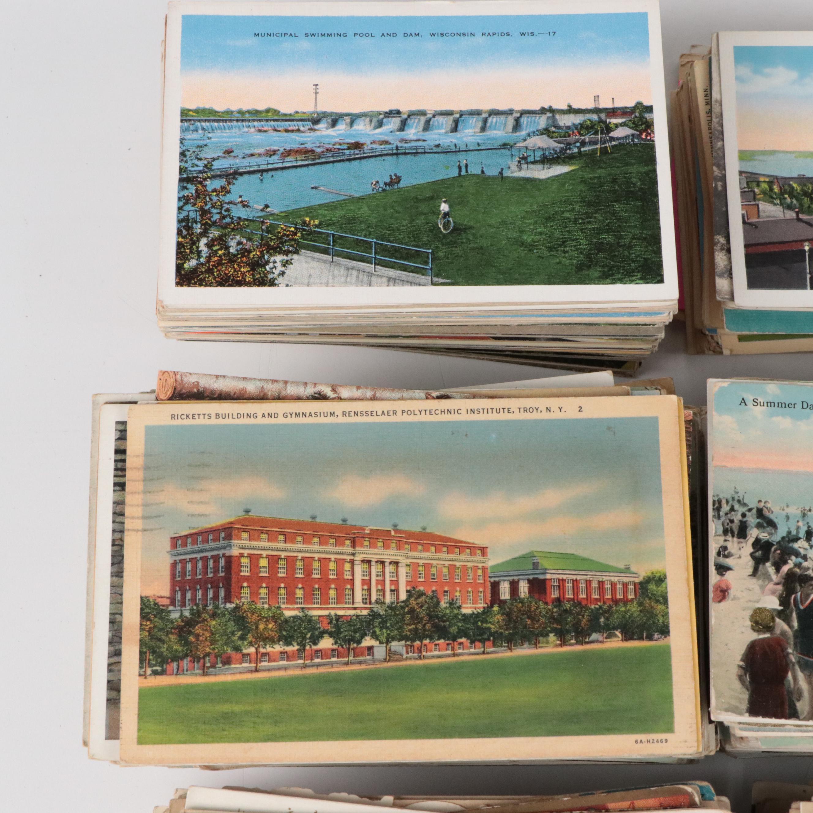 Chicago, Cincinnati, Muskogee, New York with Other Souvenir Postcards