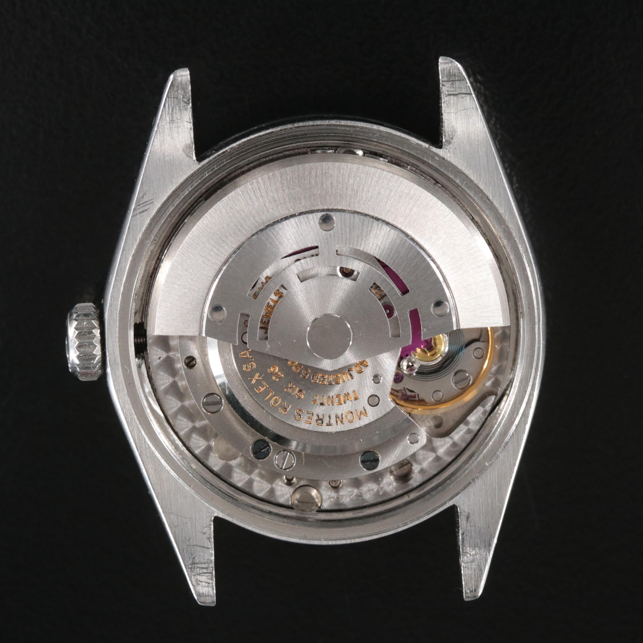 1968 Rolex Custom Diamond M.O.P. Dial and Bezel Oyster Perpetual Date Watch