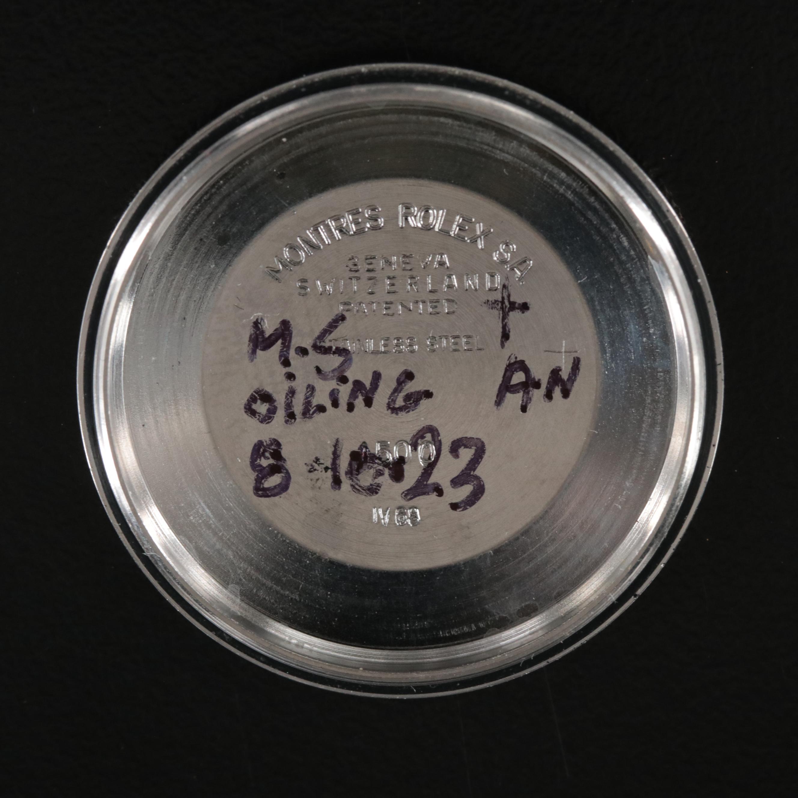 1968 Rolex Custom Diamond M.O.P. Dial and Bezel Oyster Perpetual Date Watch