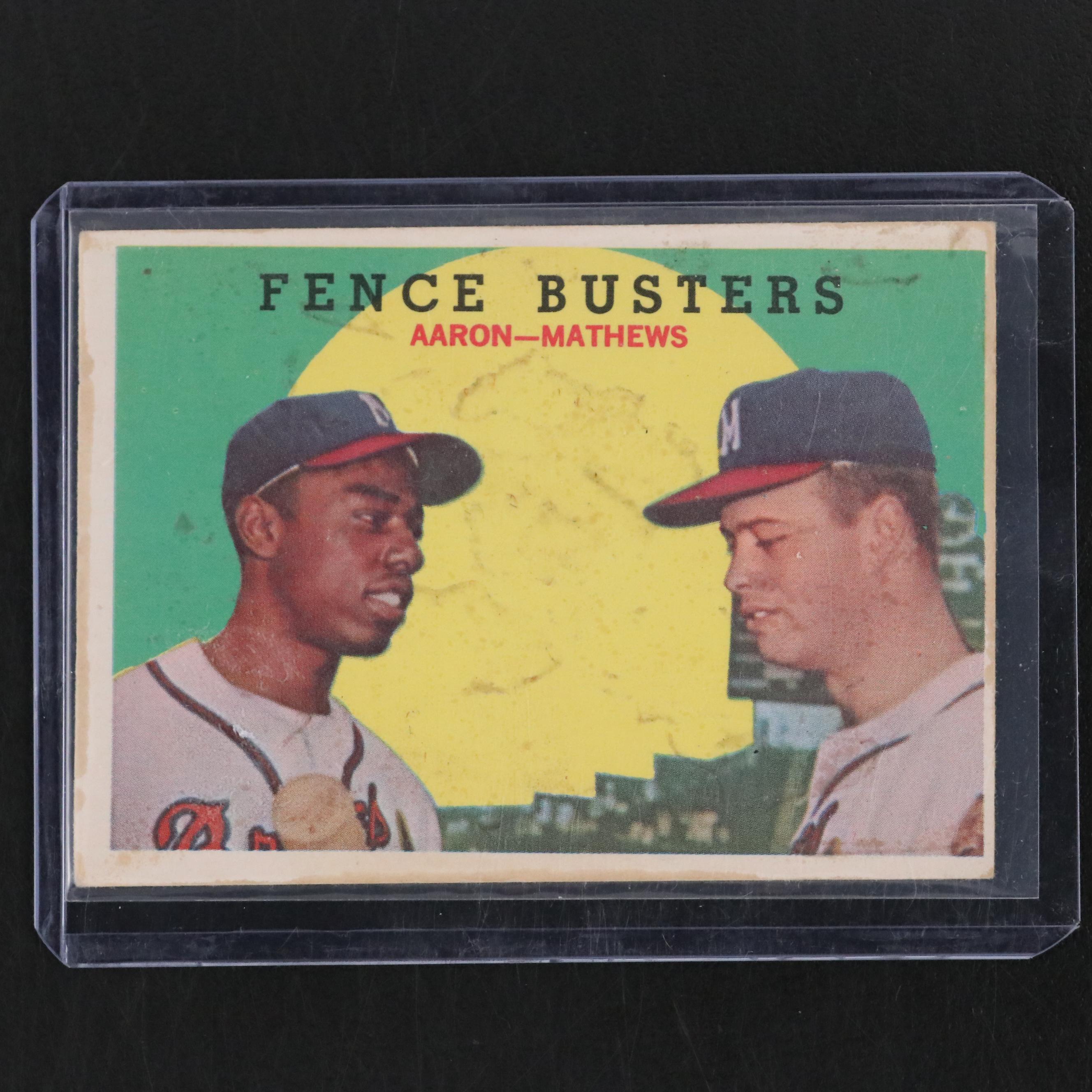 Topps Hank Aaron Milwaukee Braves Baseball Cards, 1950s–1960s