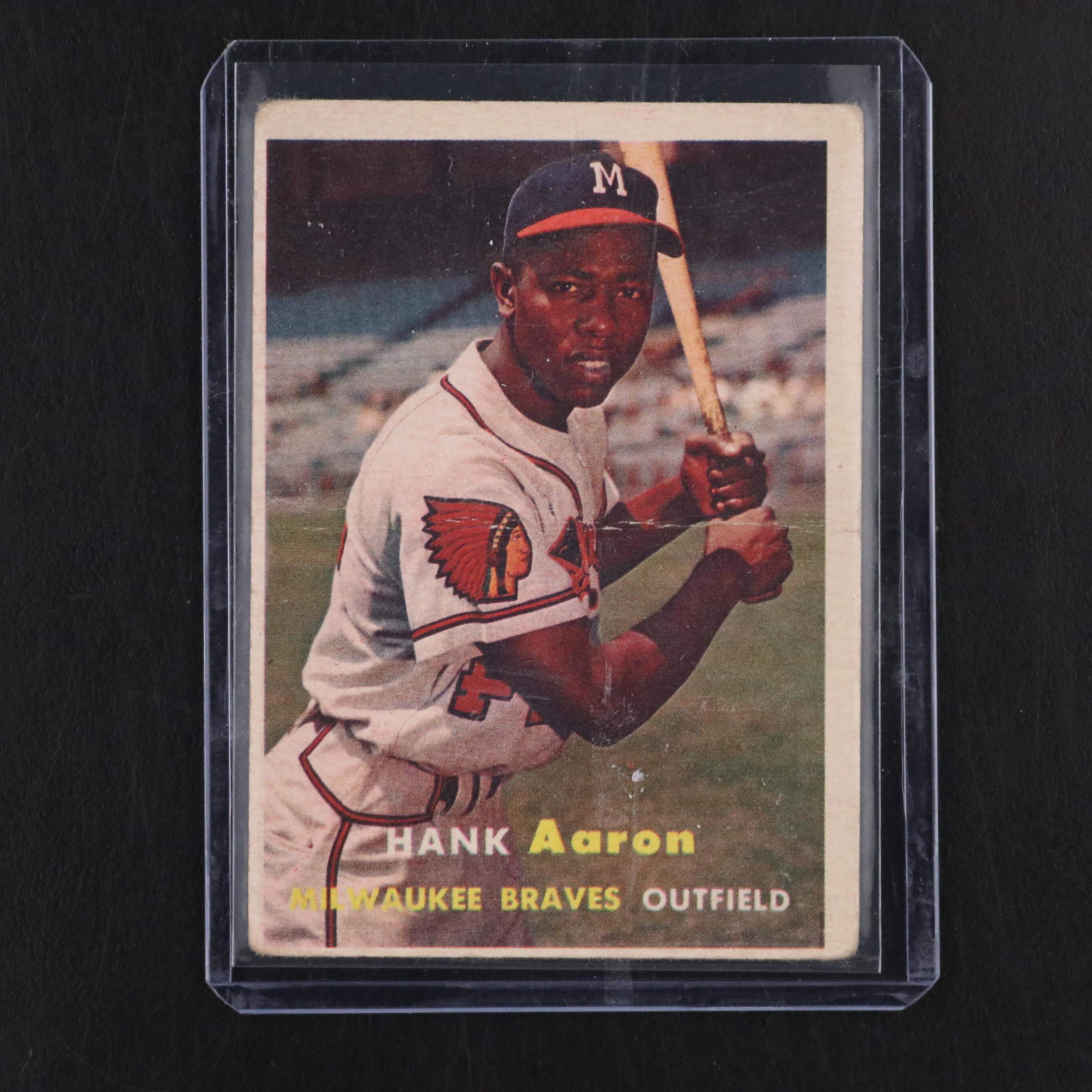 Topps Hank Aaron Milwaukee Braves Baseball Cards, 1950s–1960s