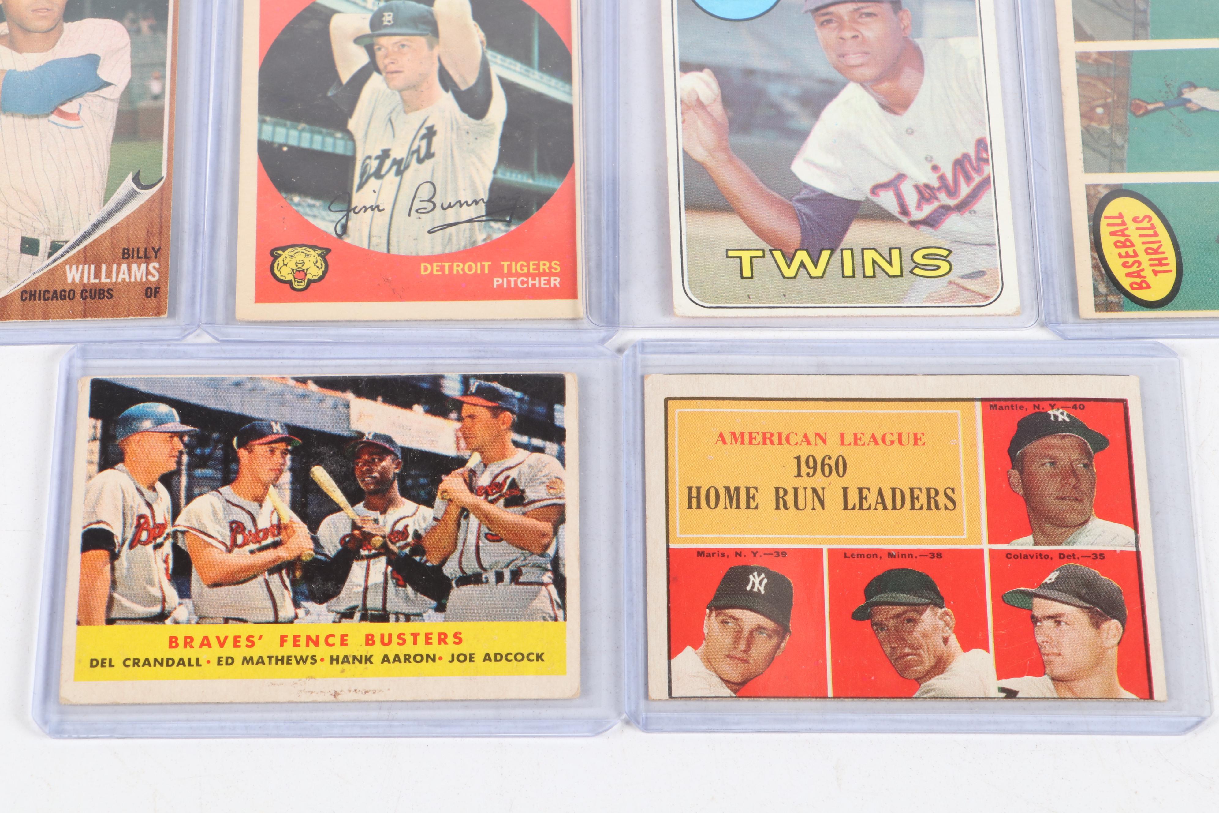 Topps and Bowman Baseball Cards Featuring Pete Rose and More, 1950s–1960s