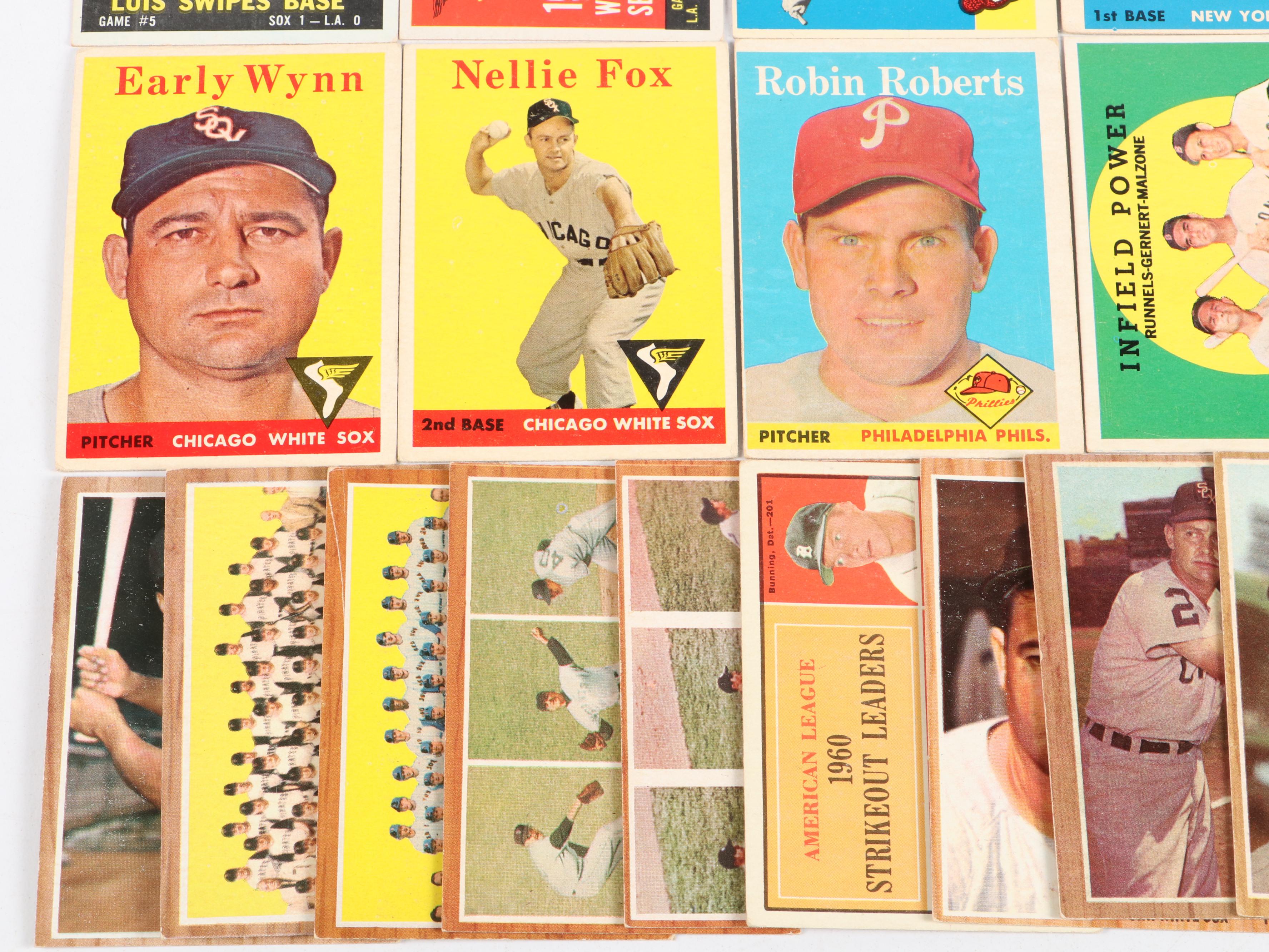 Topps Baseball Cards with High Numbers and More, 1950s–1960s