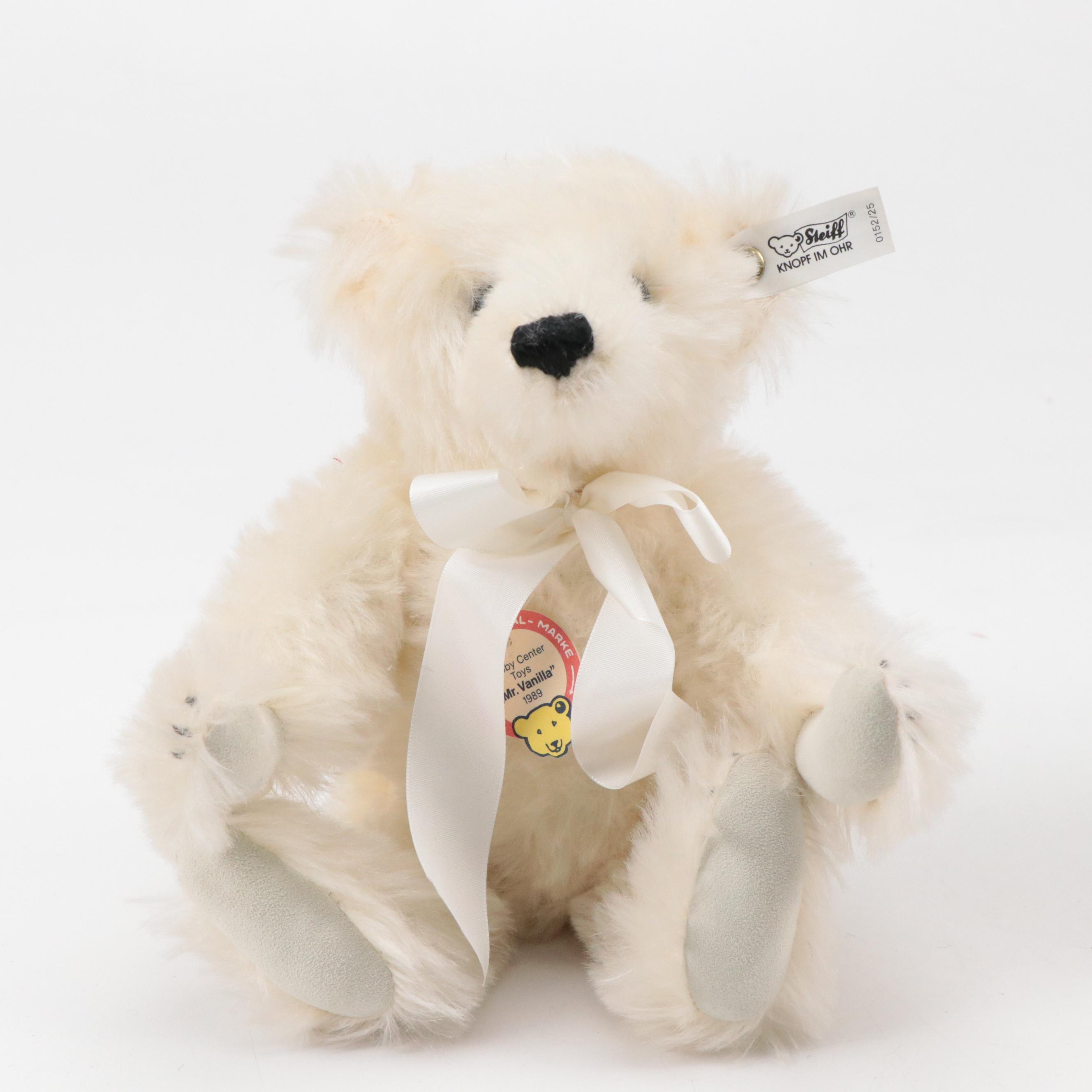 Steiff "Mr. Vanilla" and Original Mohair Teddy Bears, 1980s