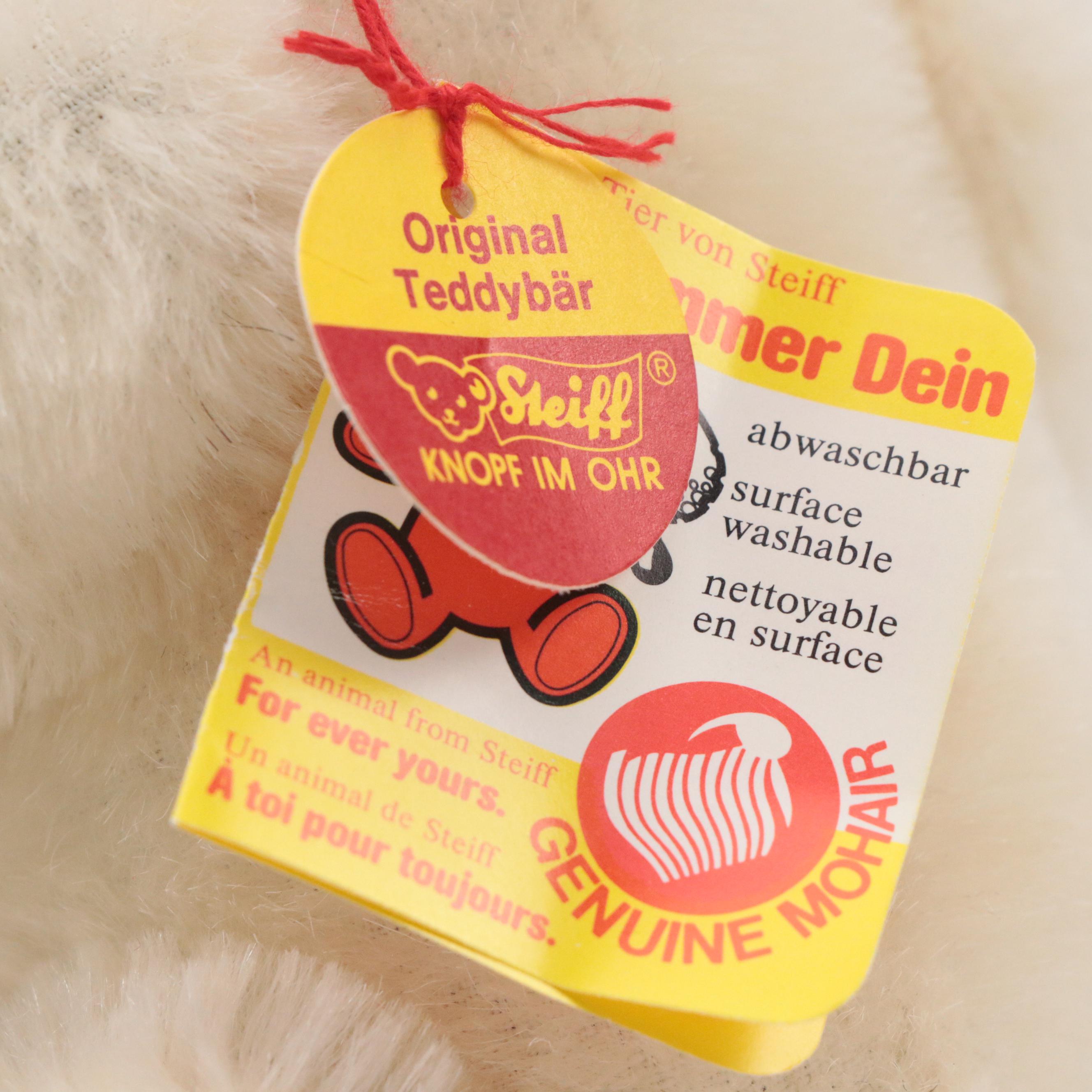 Steiff "Mr. Vanilla" and Original Mohair Teddy Bears, 1980s