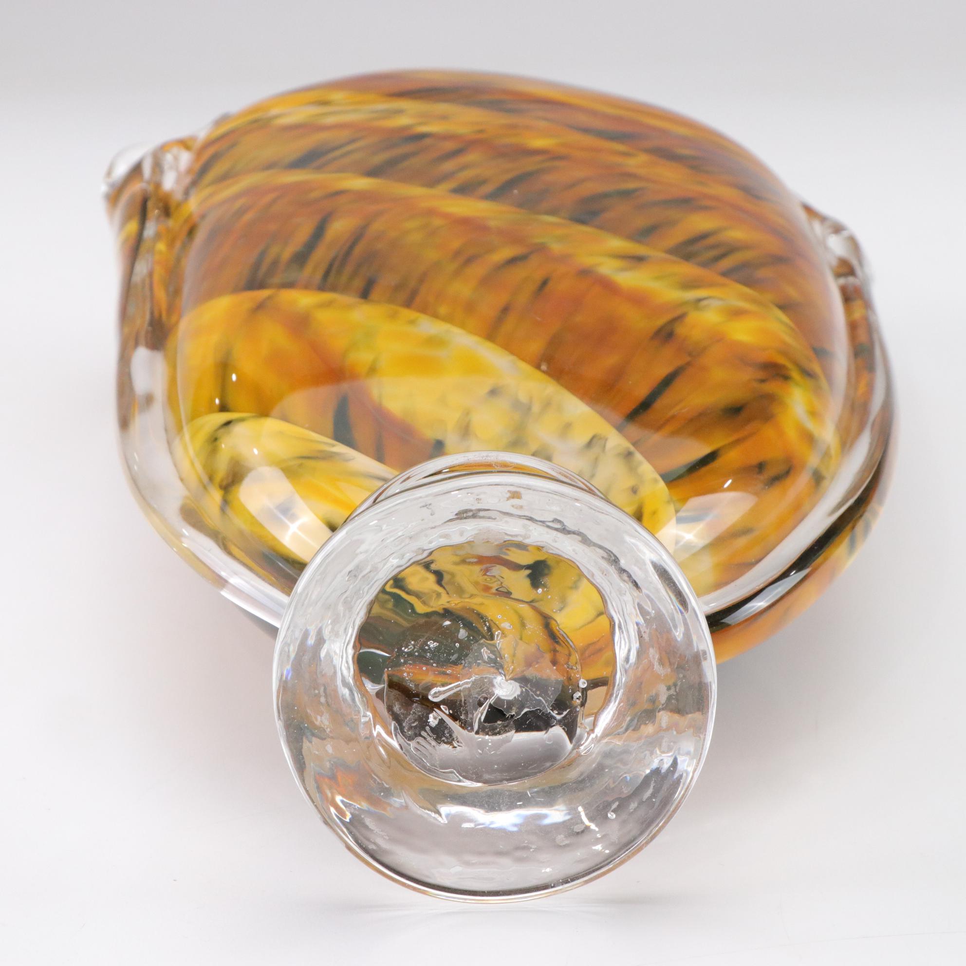 Tom Philabaum Handblown Art Glass Vase