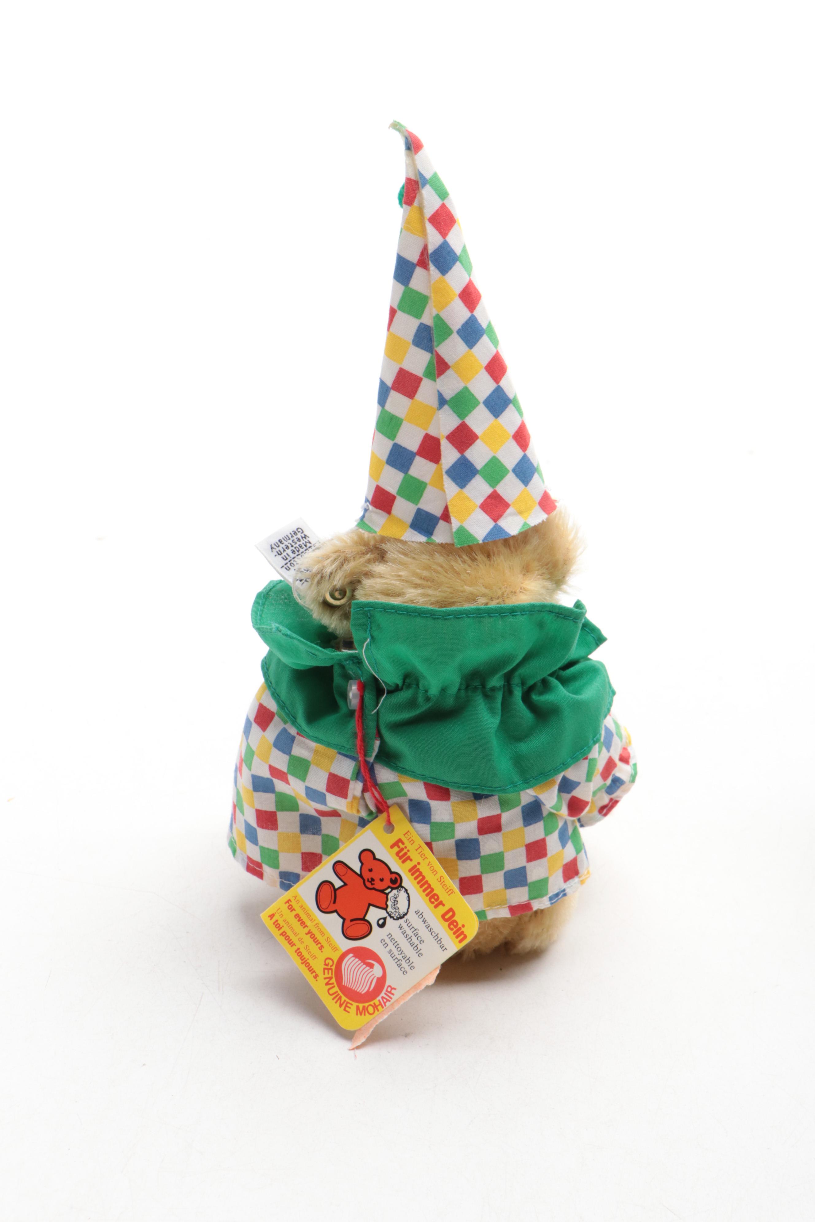 Ltd. Ed. Steiff "Teddy Clown" Mohair Stuffed Toy with More Stuffed Toys