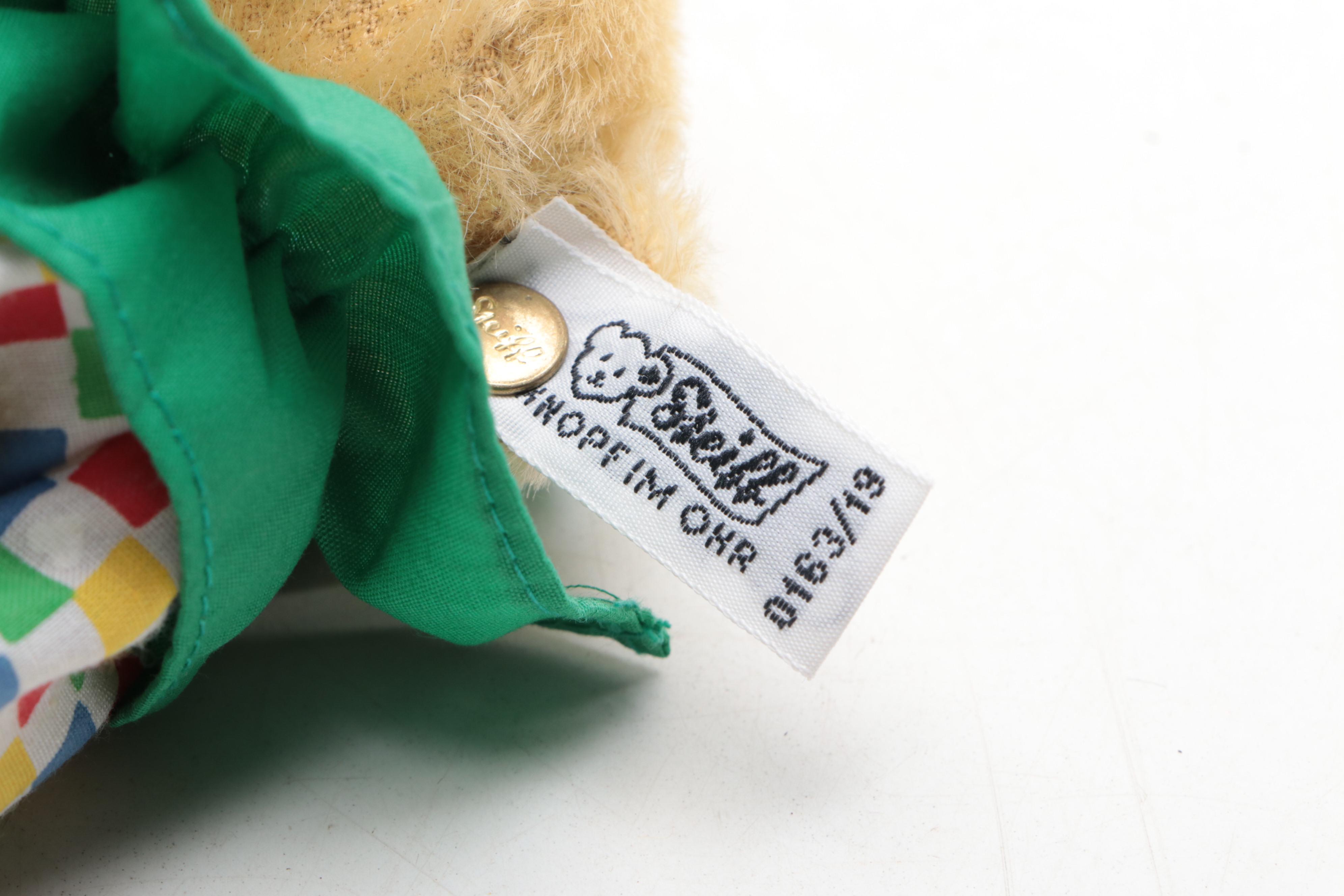 Ltd. Ed. Steiff "Teddy Clown" Mohair Stuffed Toy with More Stuffed Toys