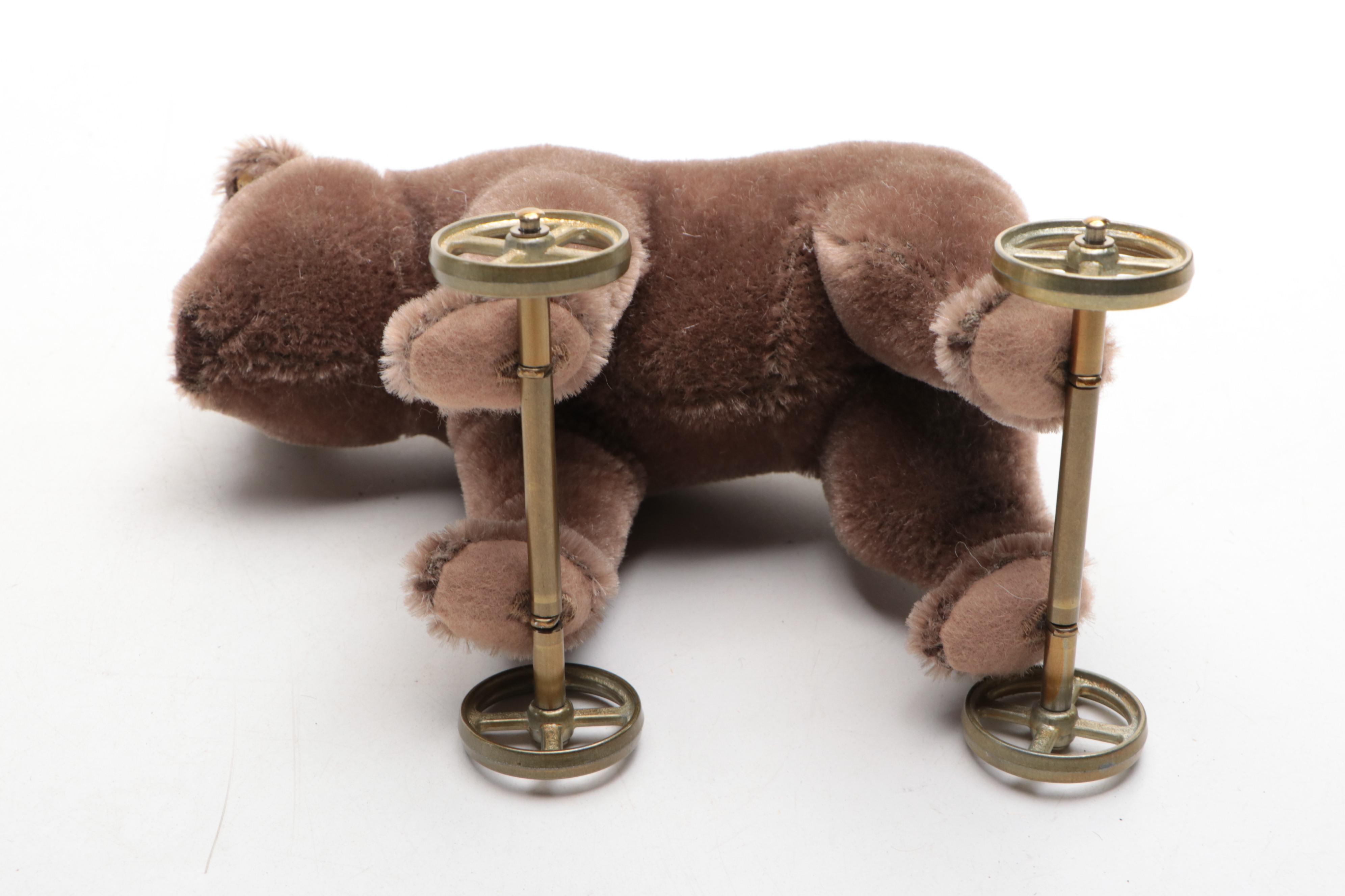 Ltd. Ed. Steiff "Teddy Clown" Mohair Stuffed Toy with More Stuffed Toys