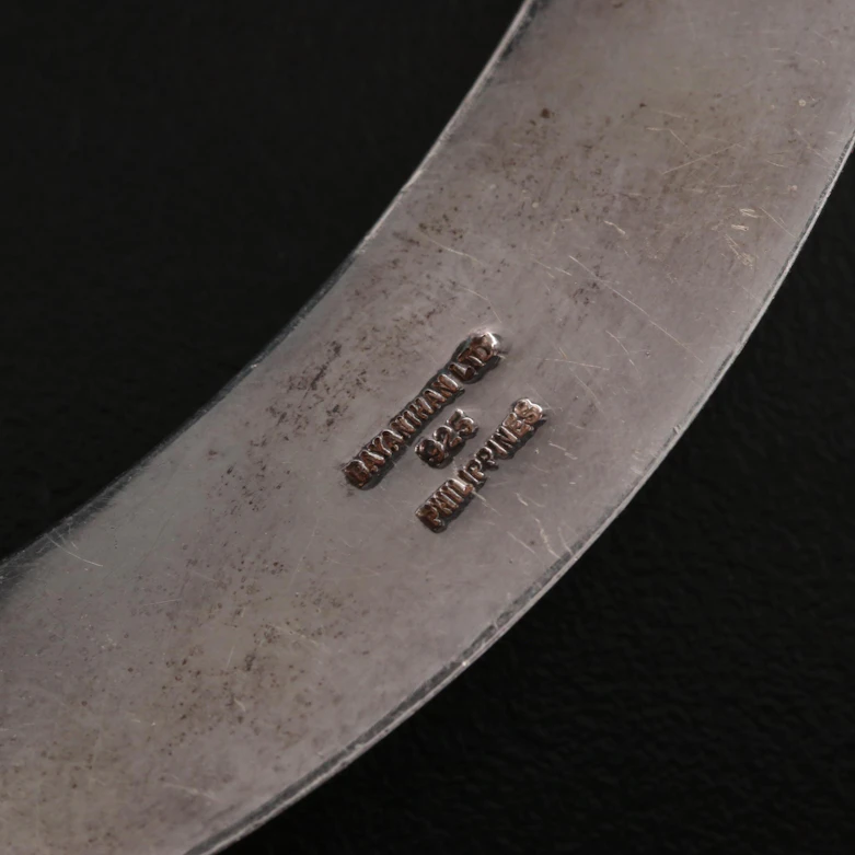 Sterling Tapered Collar Necklace