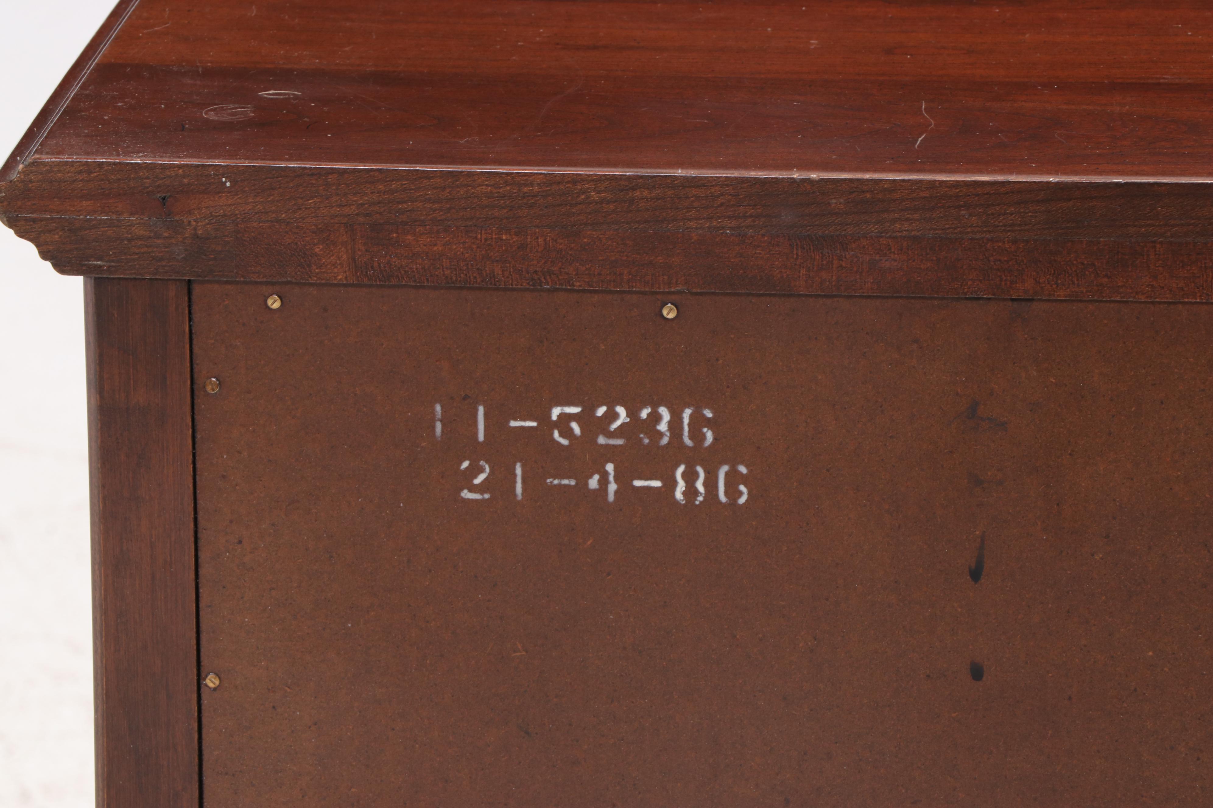 Ethan Allen Georgian Court Cherry Two-Drawer Nightstand, Mid to Late 20th C.