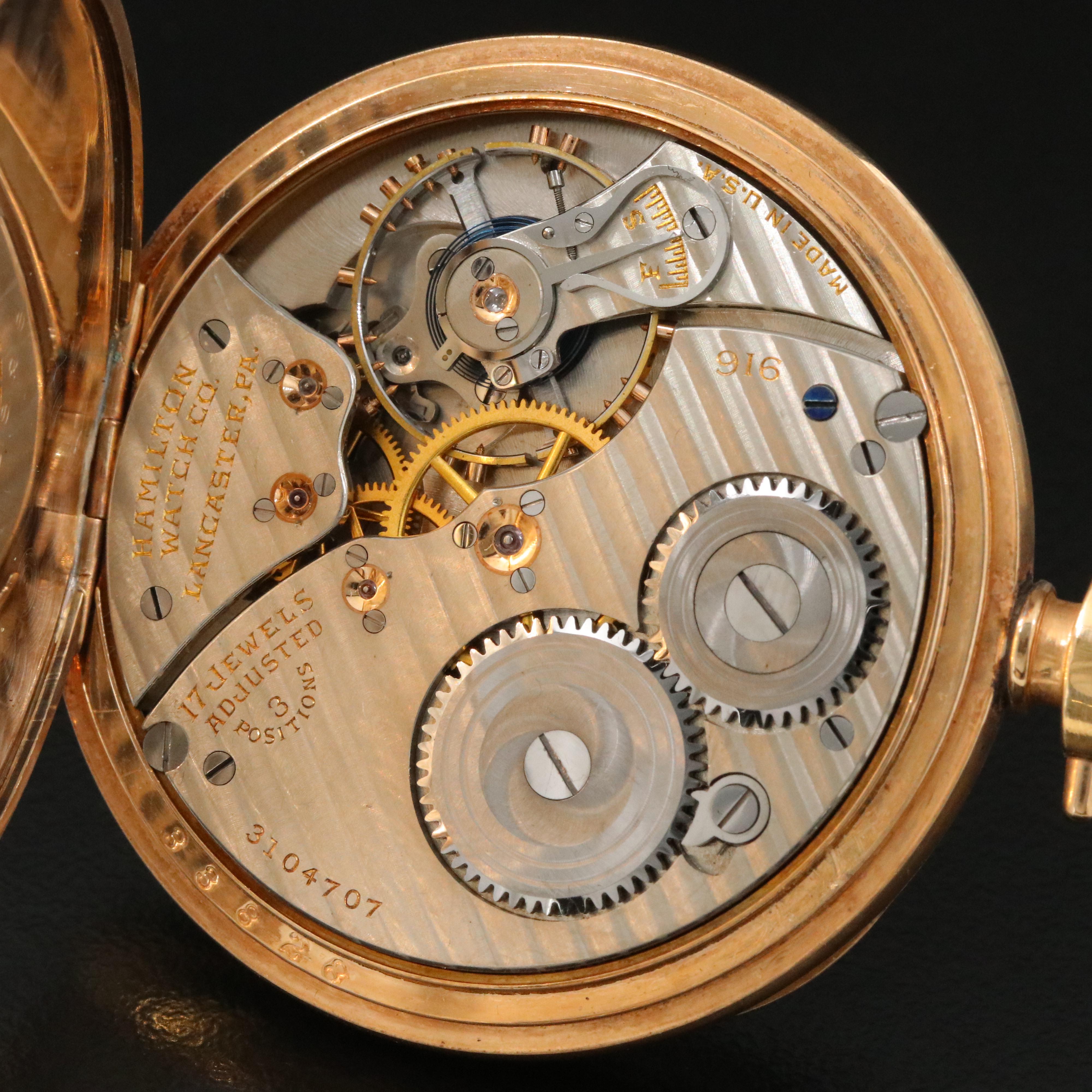 1924 Hamilton Gold-Filled Pocket Watch