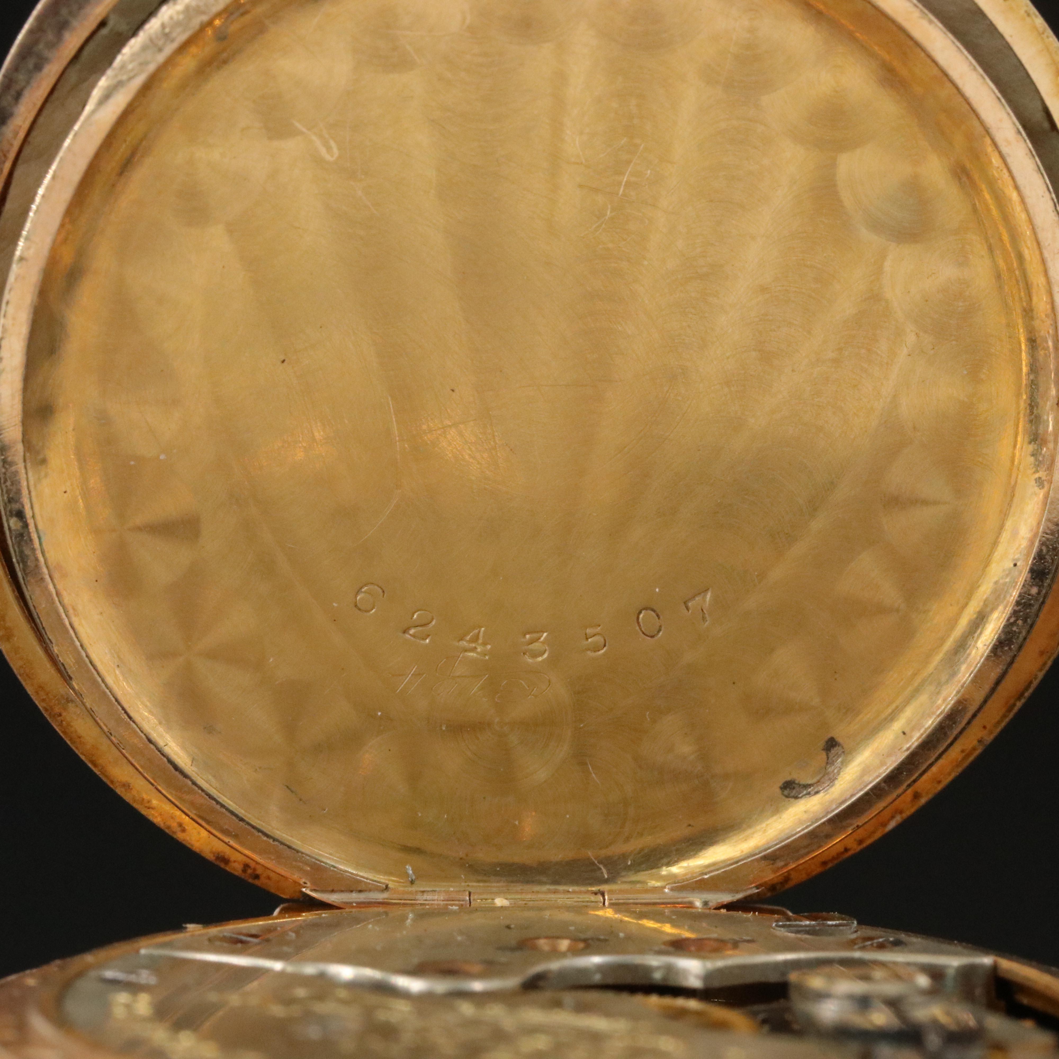 Vintage Hampden Gold-Filled Pocket Watch