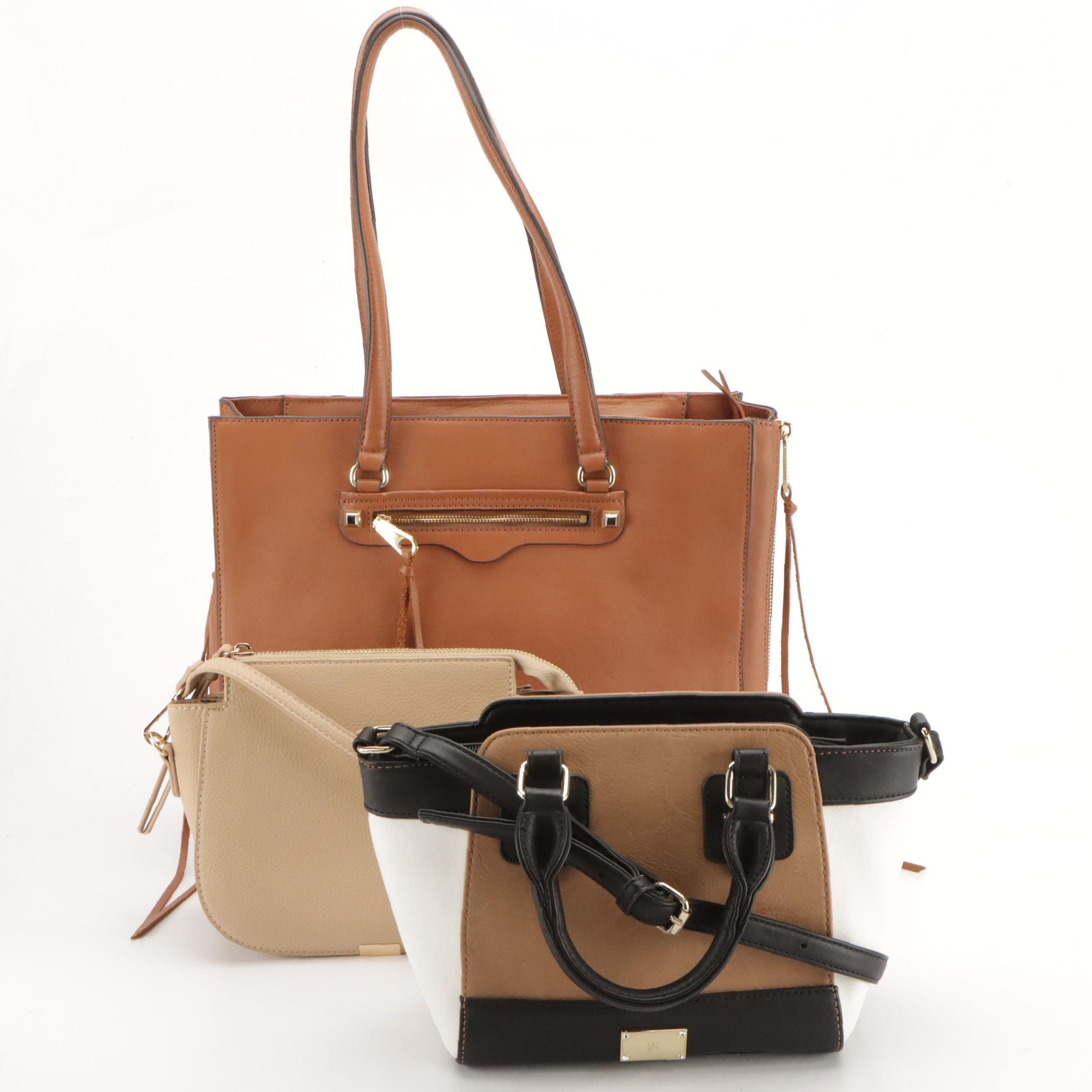 Rebecca Minkoff Shoulder Bag in Brown Leather with Inc Two-Way & Other Bag