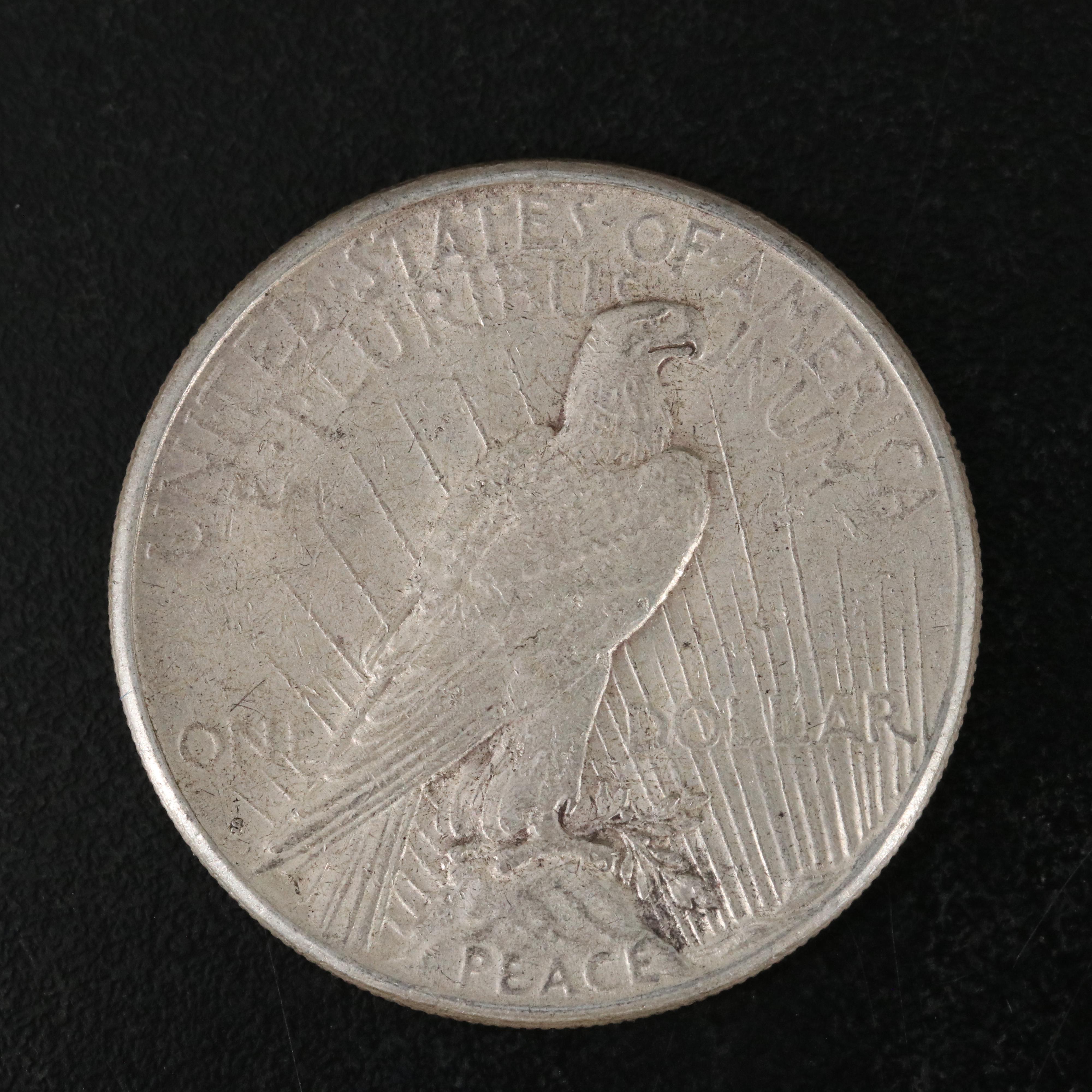 Five Peace Silver Dollars