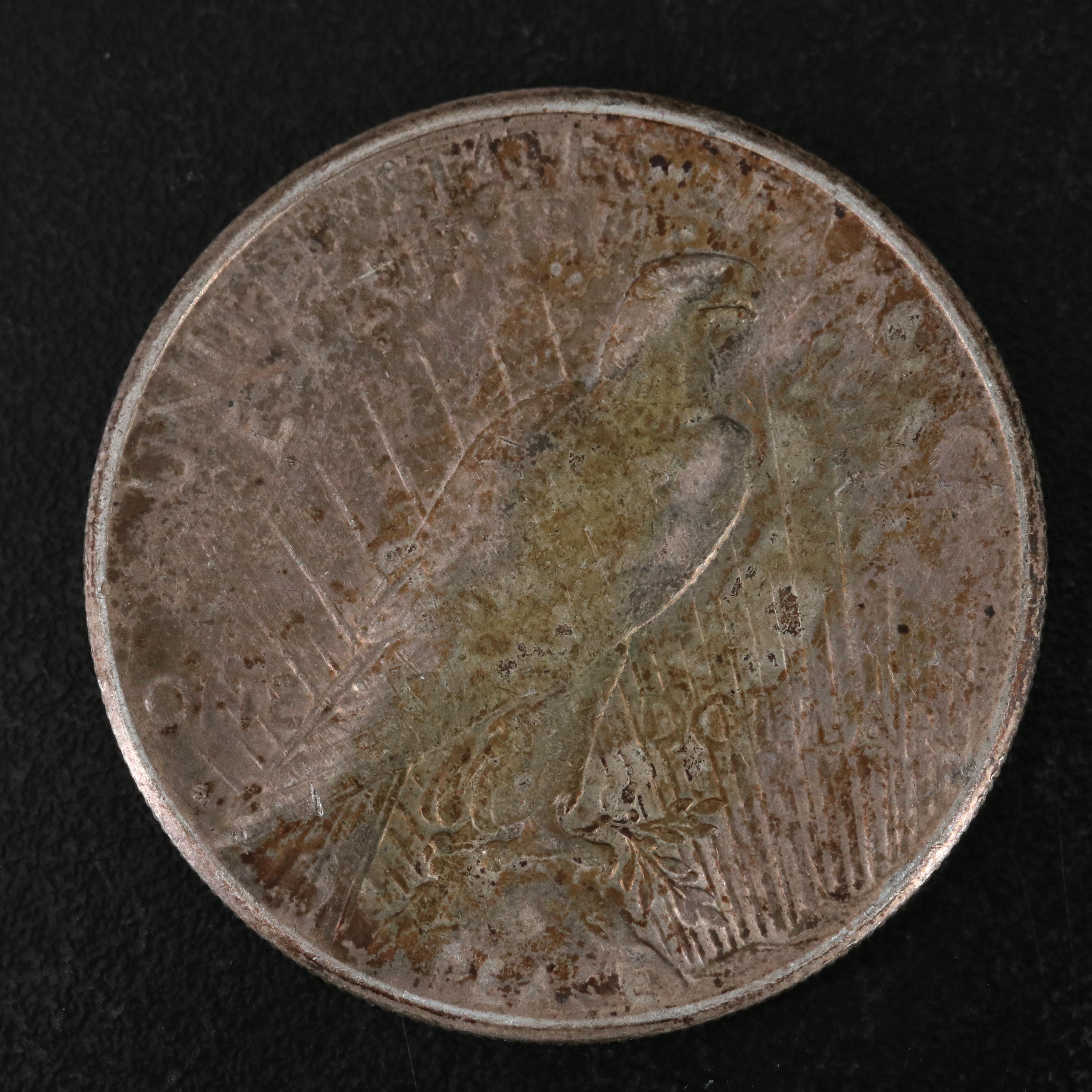 Five Peace Silver Dollars