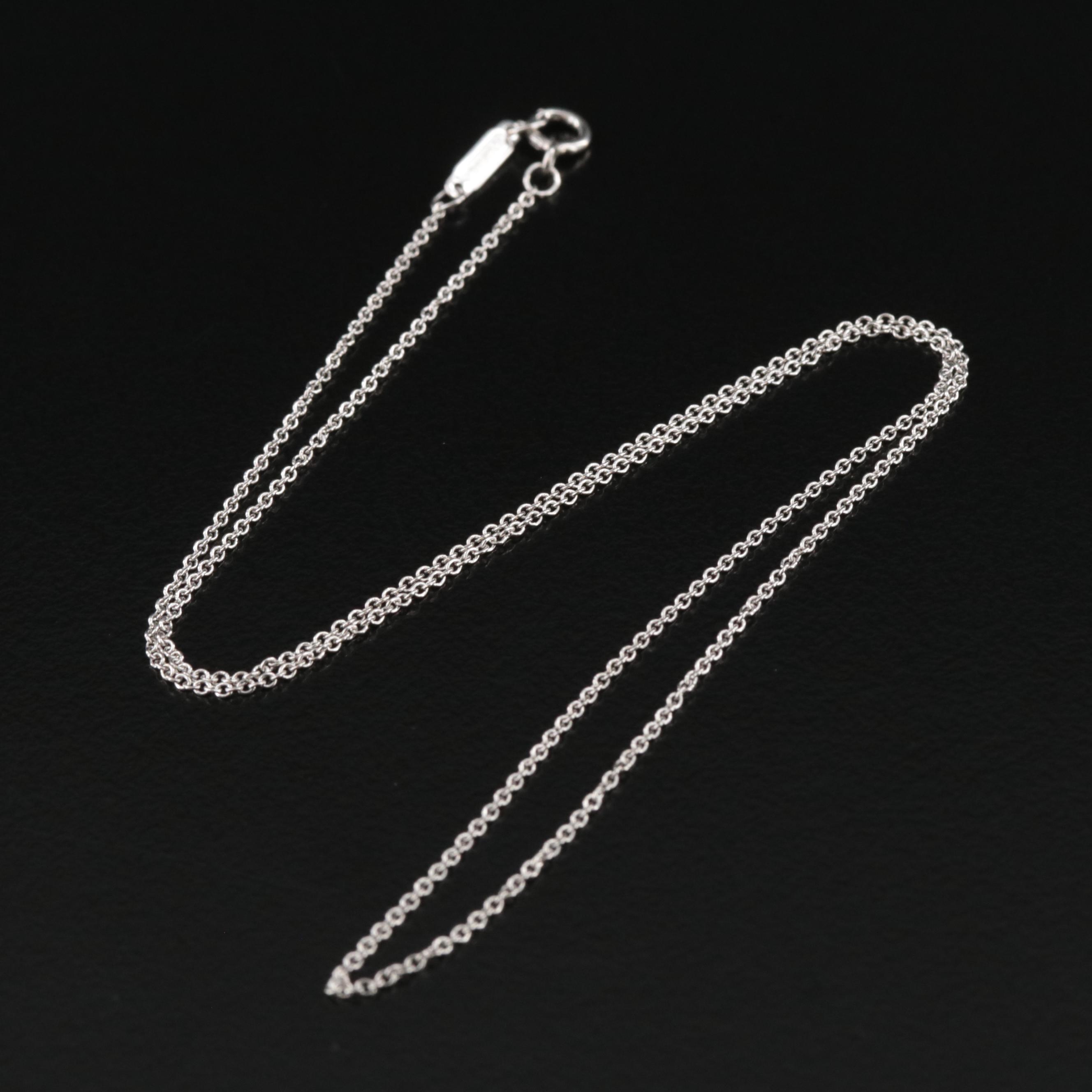 Tiffany & Co. Platinum Chain Necklace