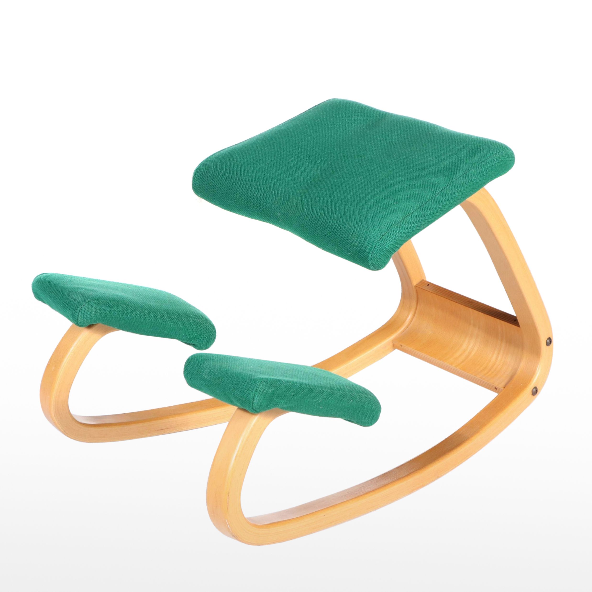 Peter Opsvik for Stokke Fabrikker "Balans Variable" Bent Beech Kneeling Chair