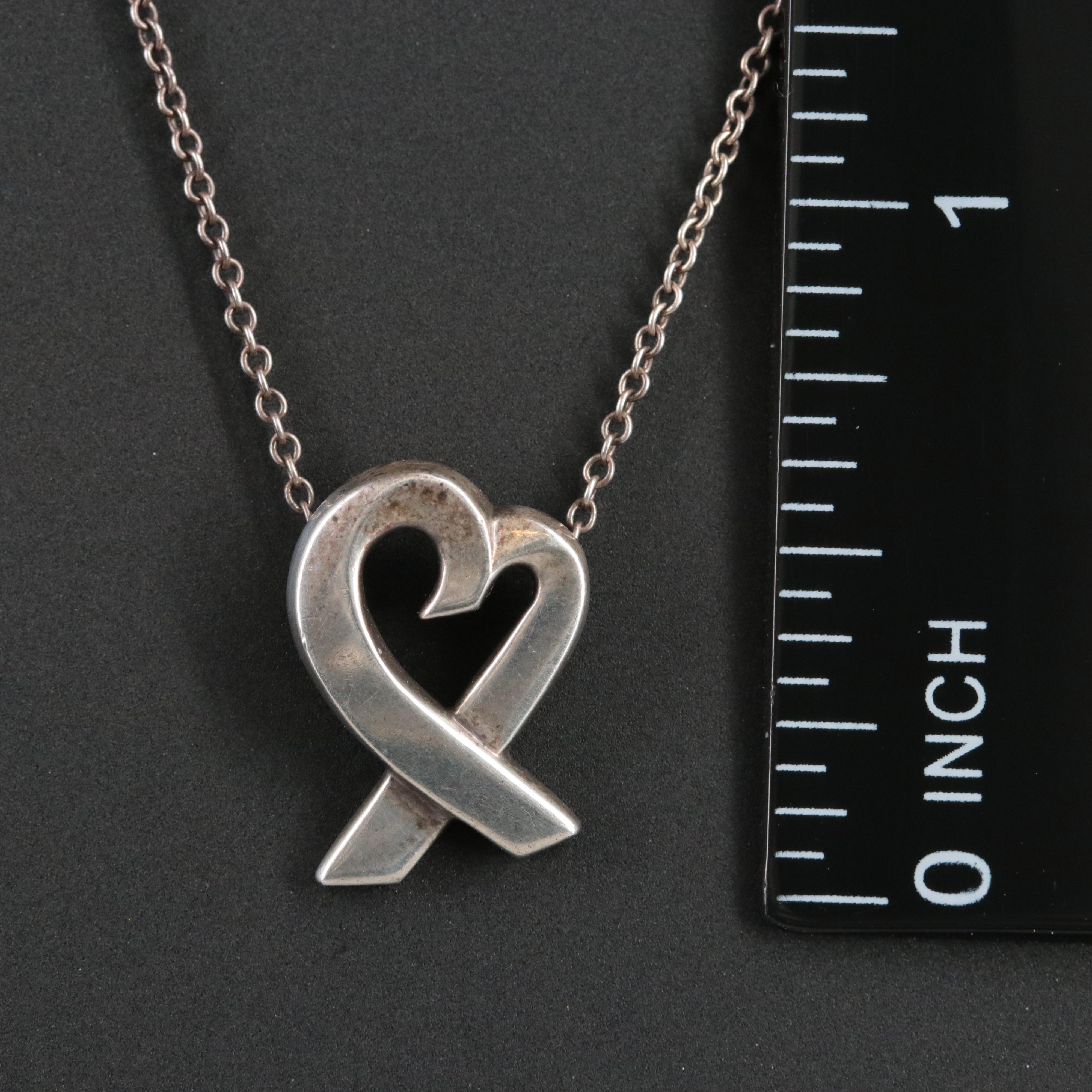 Paloma Picasso for Tiffany & Co. Loving Heart Sterling Necklace