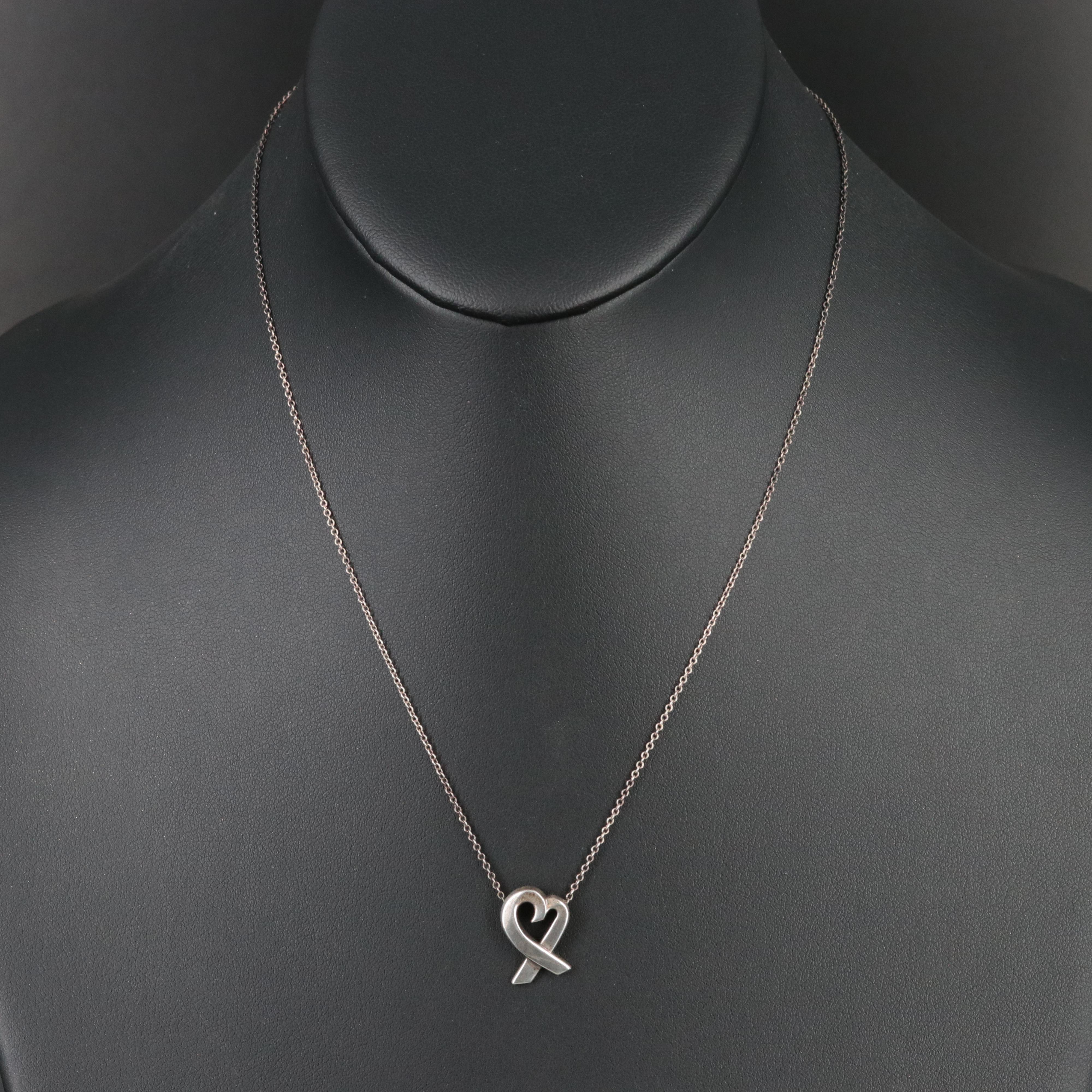 Paloma Picasso for Tiffany & Co. Loving Heart Sterling Necklace