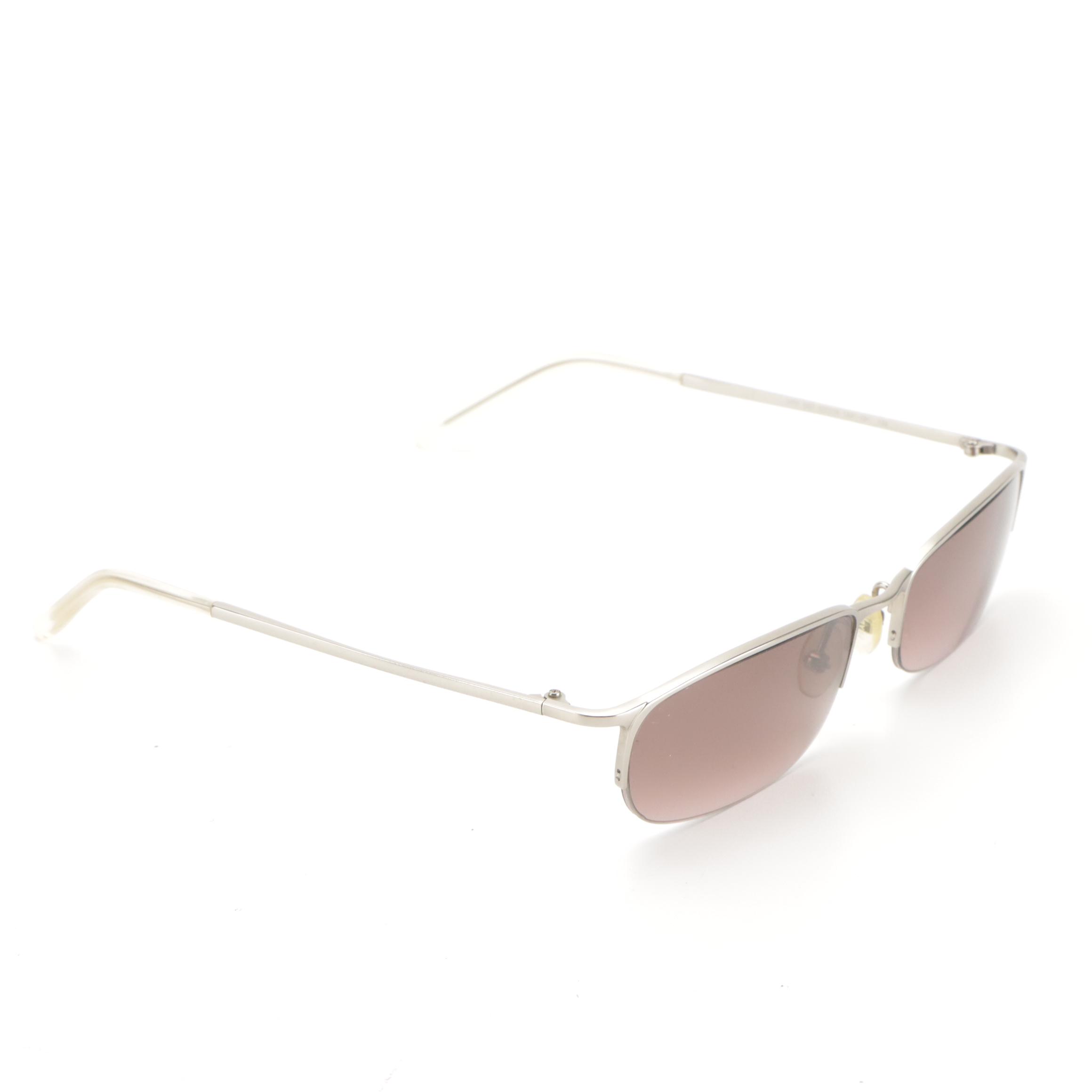 Prada VPR 58D Minimalist Titanium Sunglasses with Case