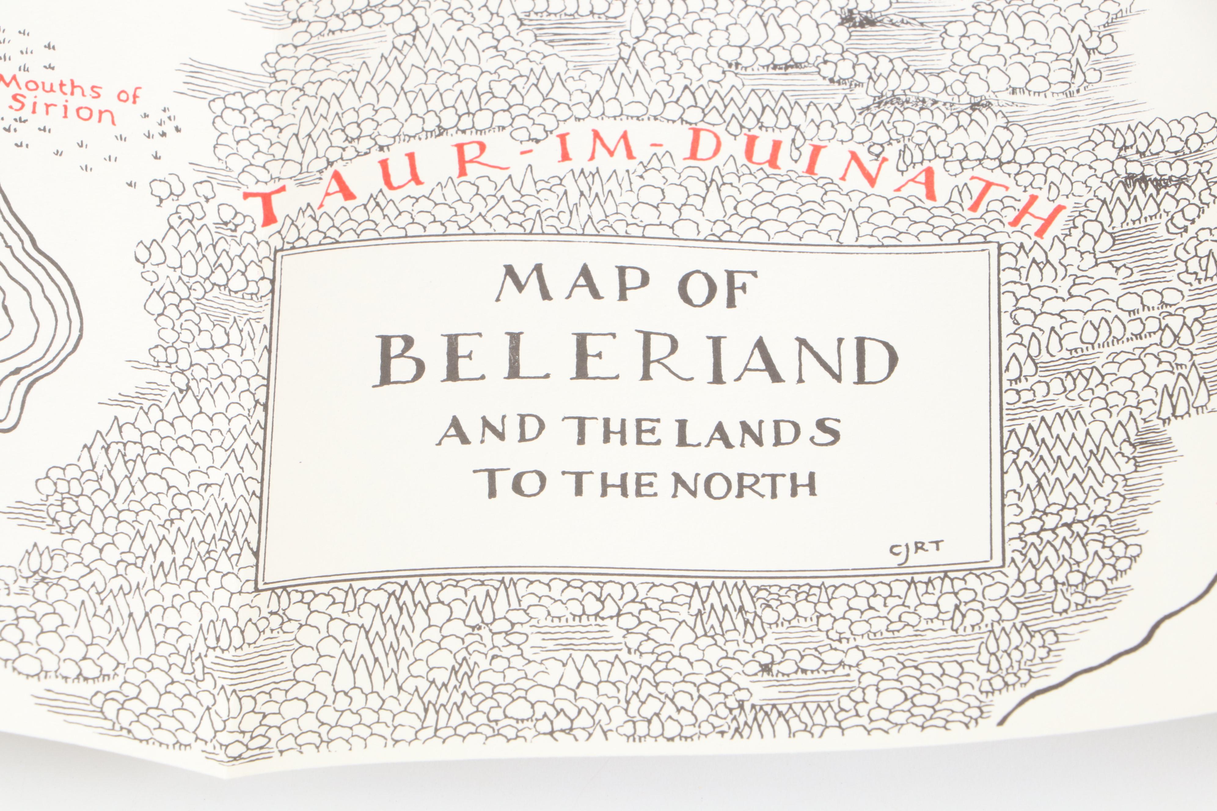 First American Edition "The Silmarillion" by J. R. R. Tolkien with Map, 1977