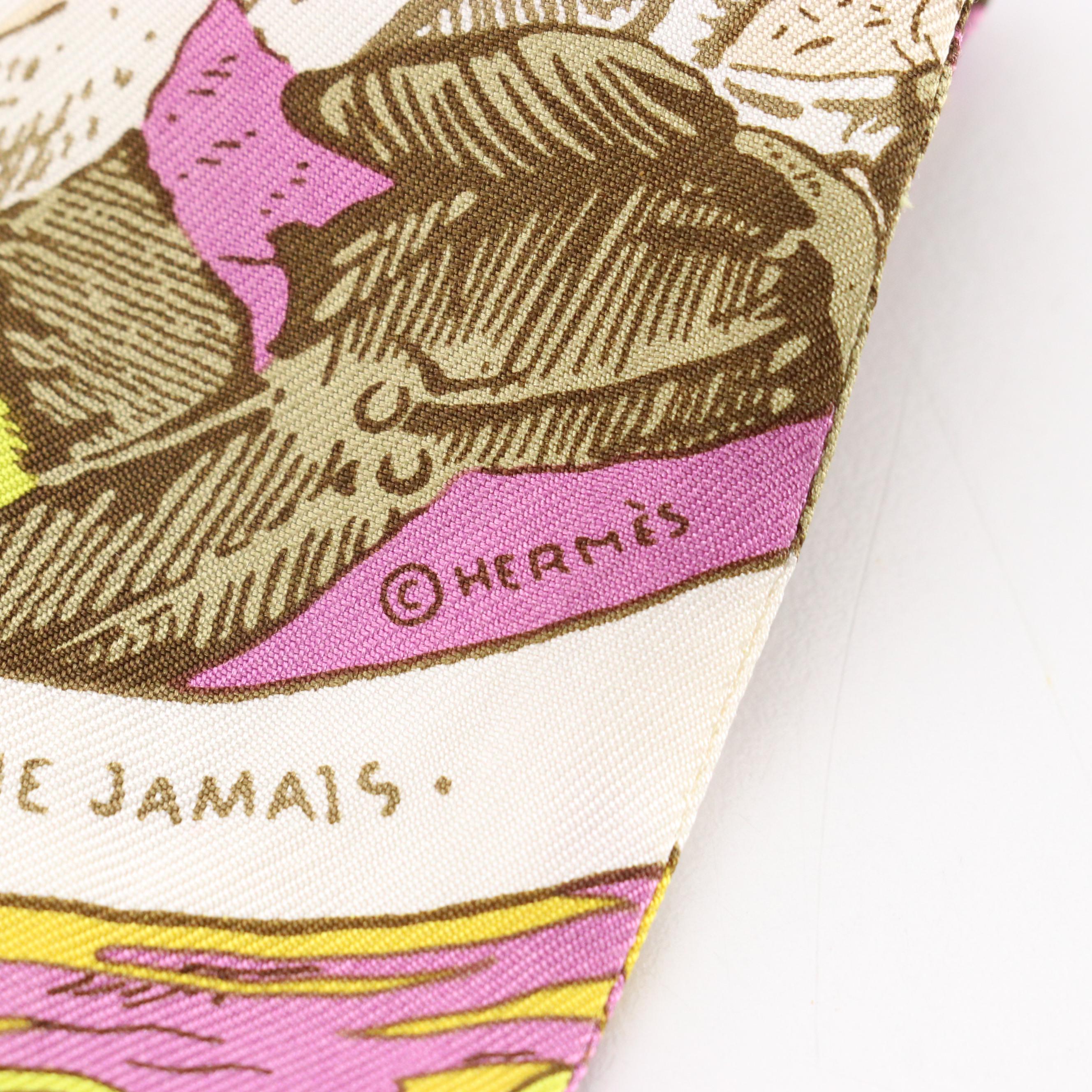 Hermès "Jeu des Omnibus et Dames Blanches" Silk Twilly Scarf with Box