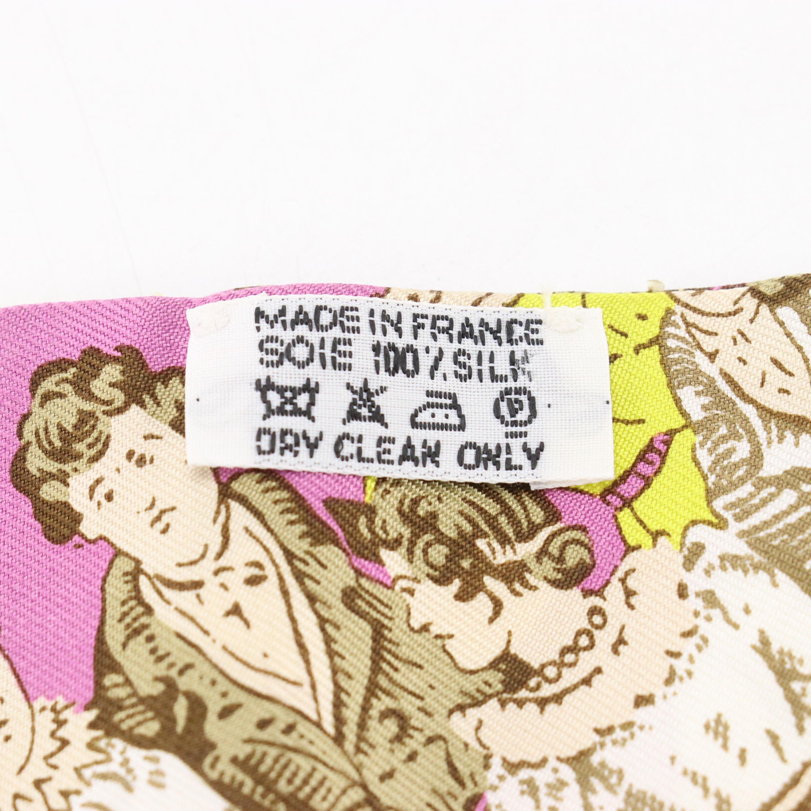 Hermès "Jeu des Omnibus et Dames Blanches" Silk Twilly Scarf with Box