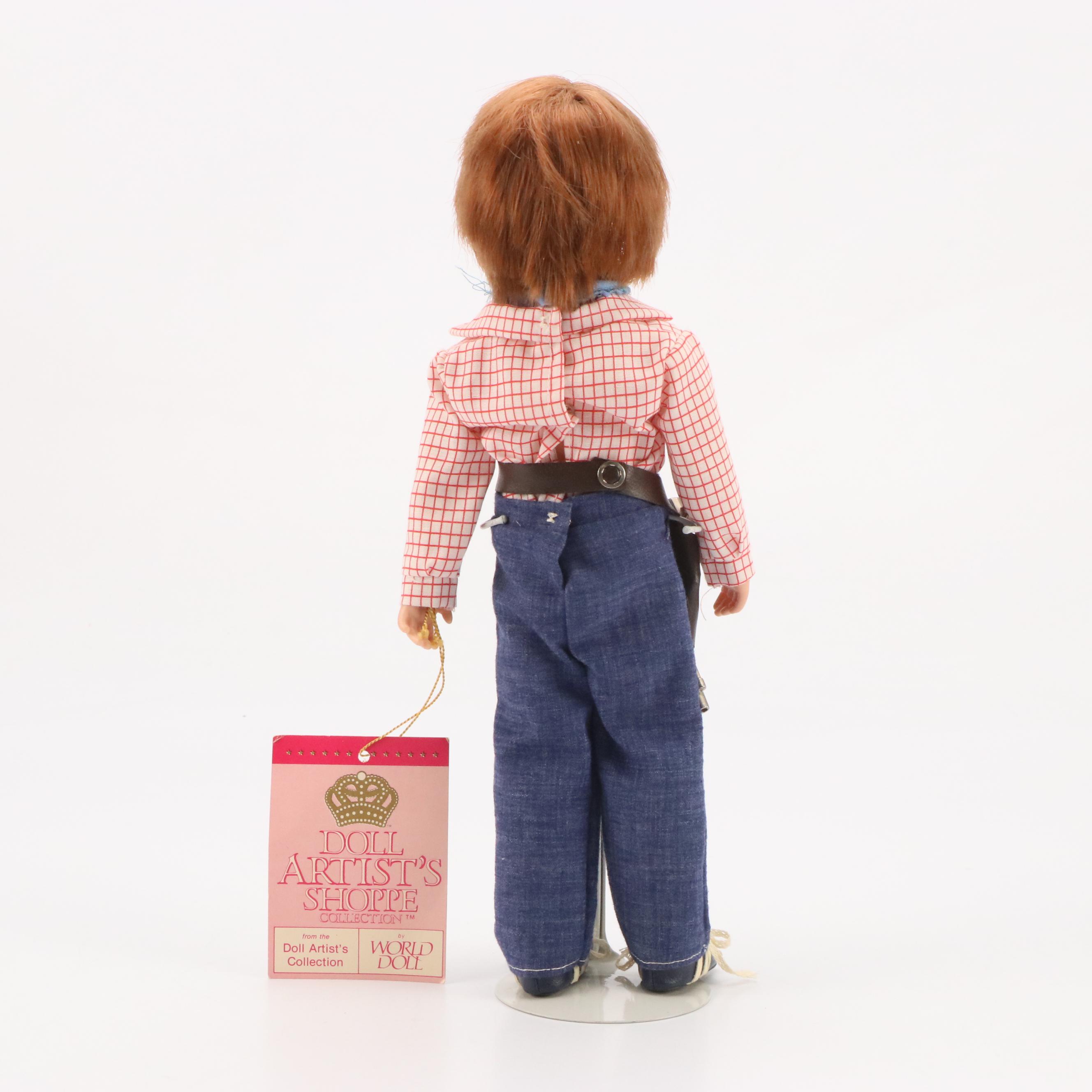 World Doll Limited Edition "Boots Tyner" Cowboy Doll with Stuffed Bears