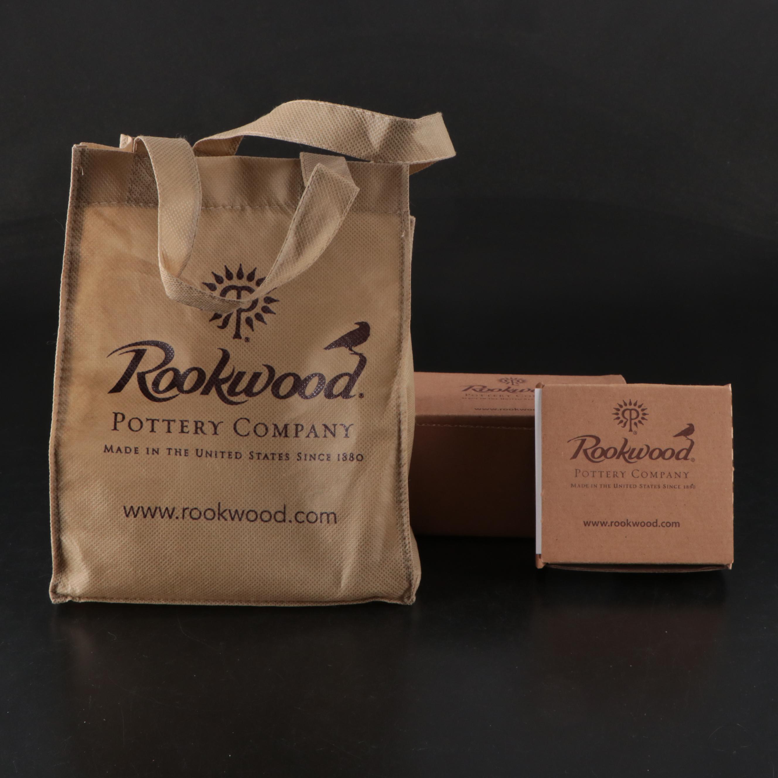 Rookwood Art Pottery Make-A-Wish Wishbone Ornament and Vase Ornament, 2014